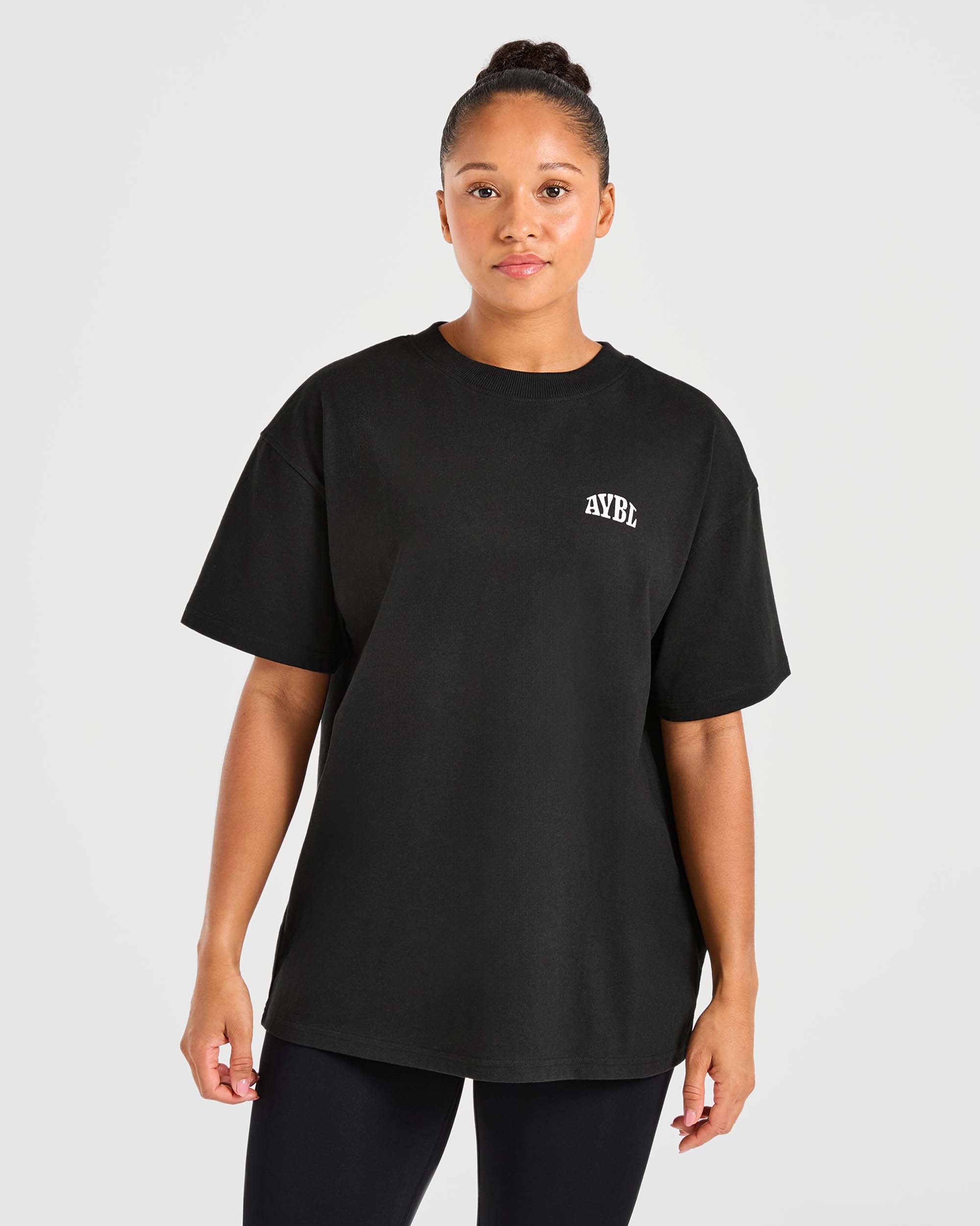 Mind Over Matter Oversized T Shirt - Zwart