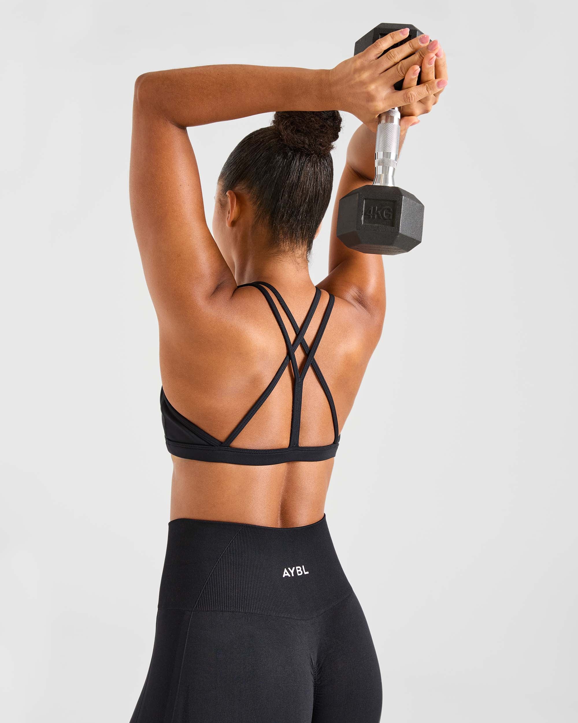 Essential Strappy Sports Bra - Zwart