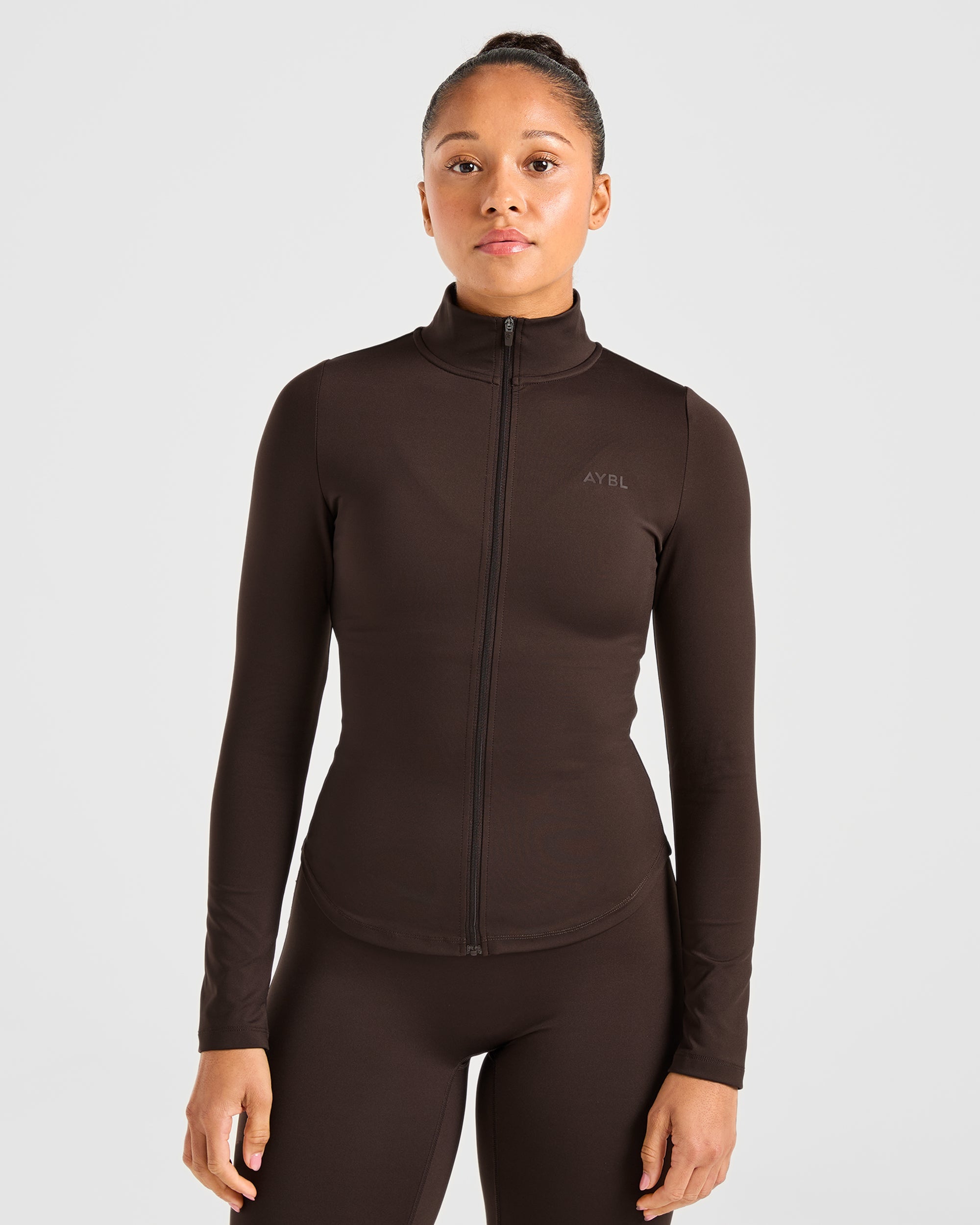 Sculpt Zip Jacket - Deep Cocoa Bruin