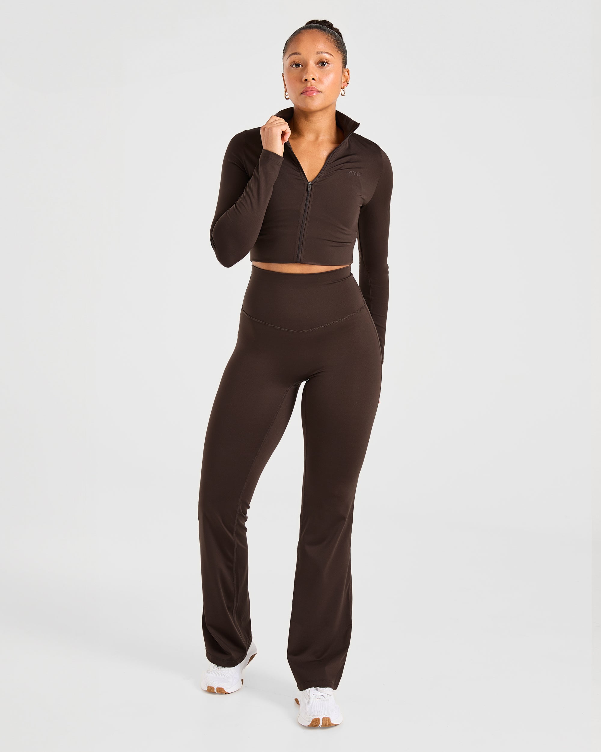 Sculpt Flared Leggings - Deep Cocoa Bruin