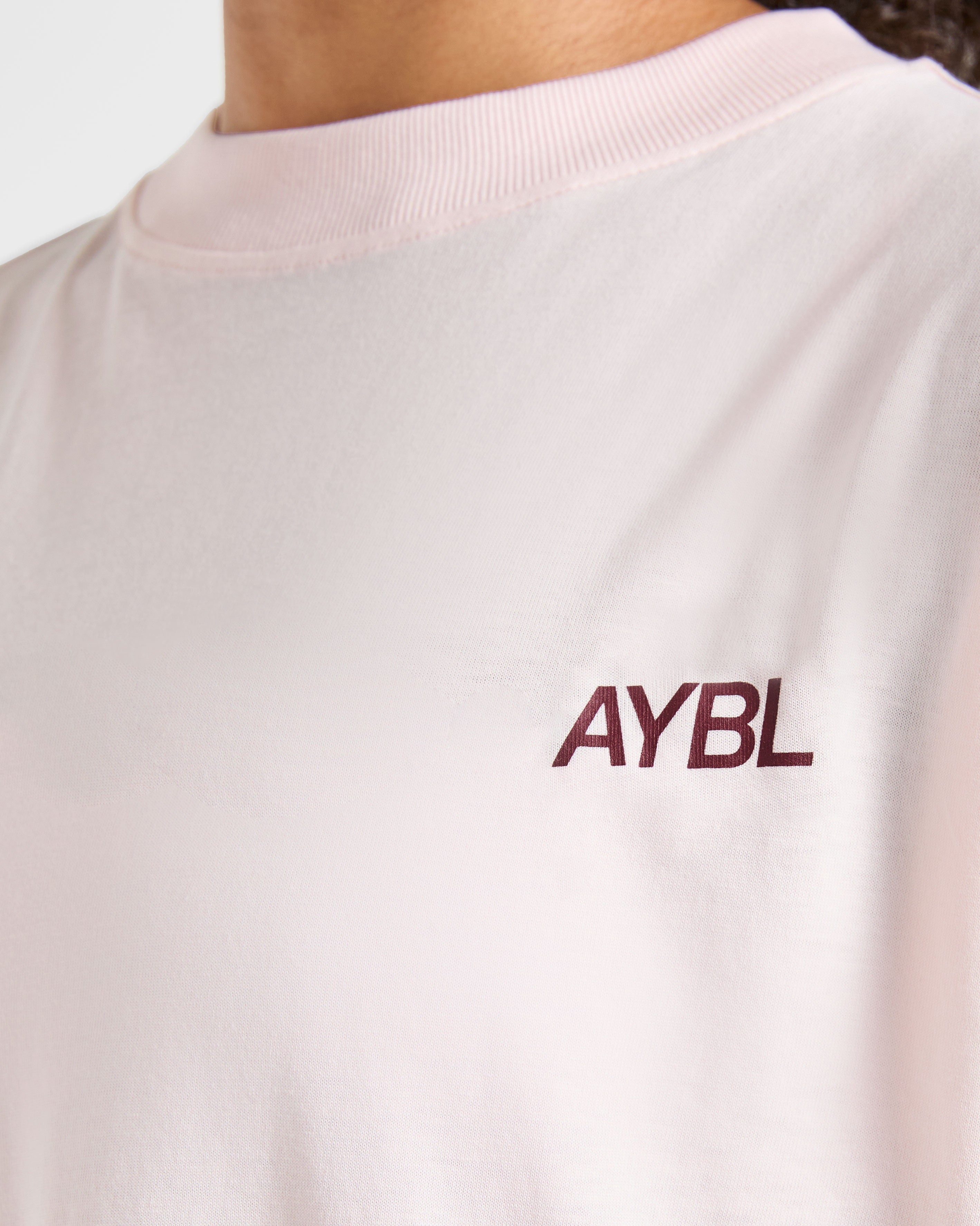 Sport Society Oversized T Shirt - Roze