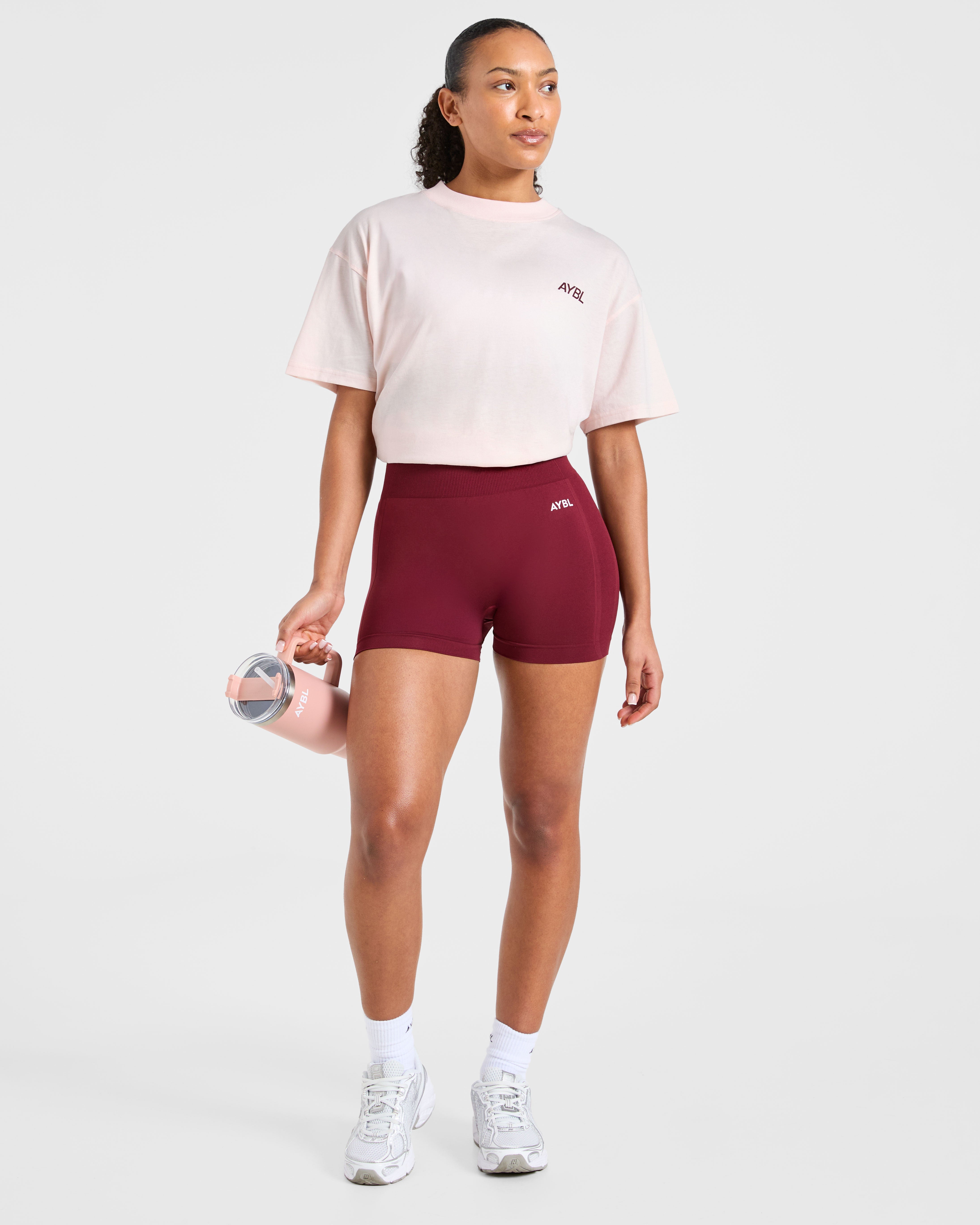 Sport Society Oversized T Shirt - Roze