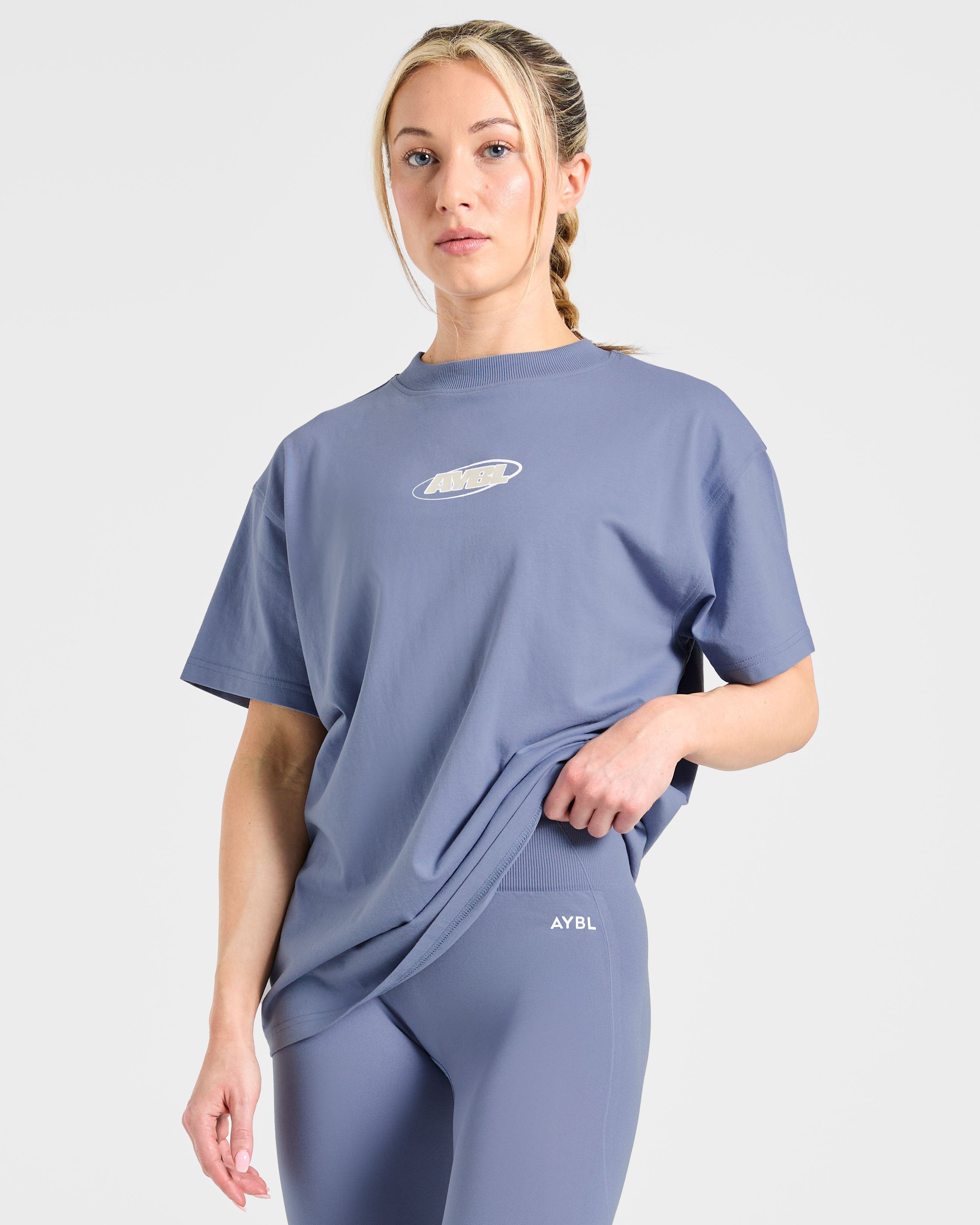 Sports Essentials Oversized T Shirt - Slate Blauw
