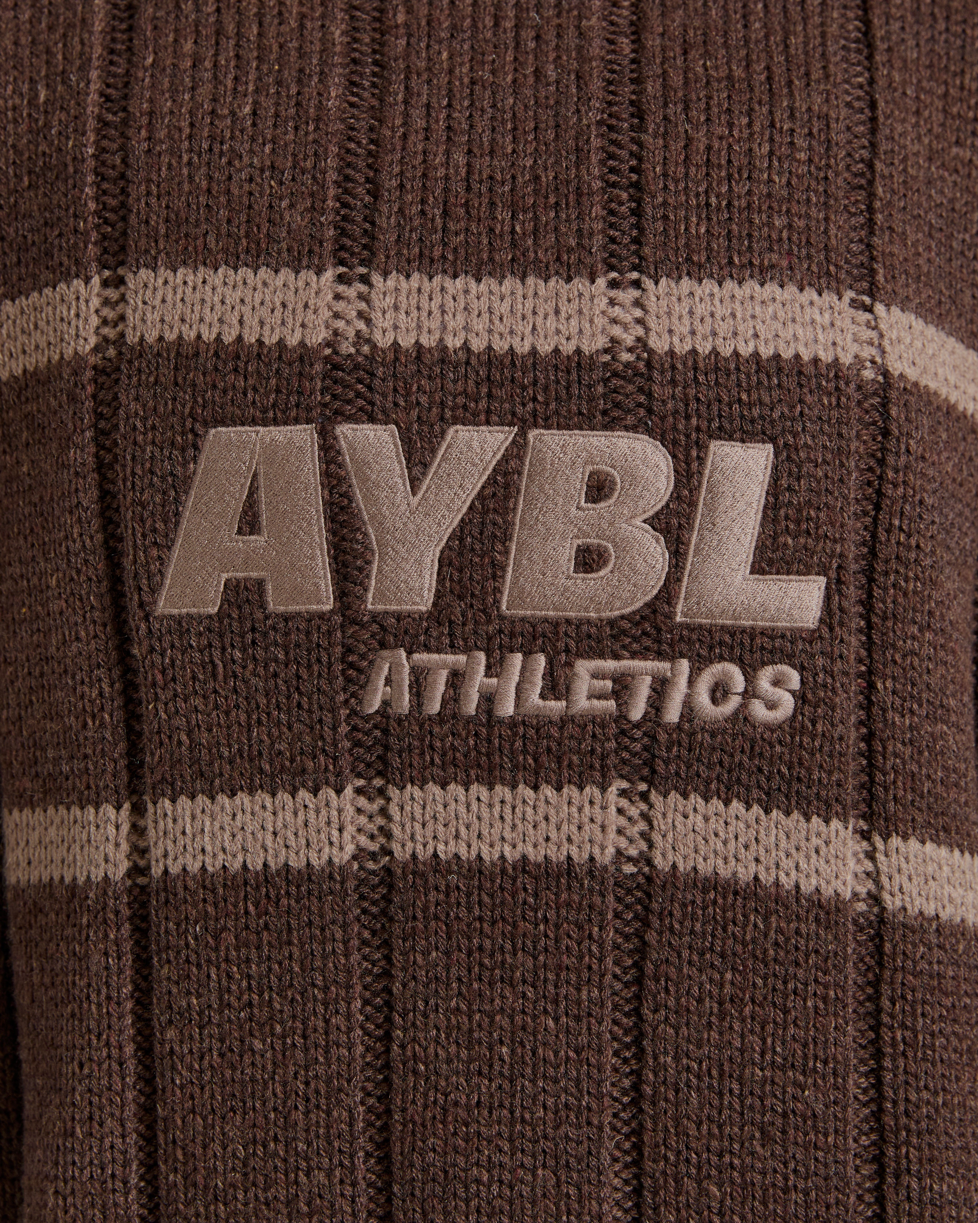 Athletics Oversized Knitted Hoodie - Bruin