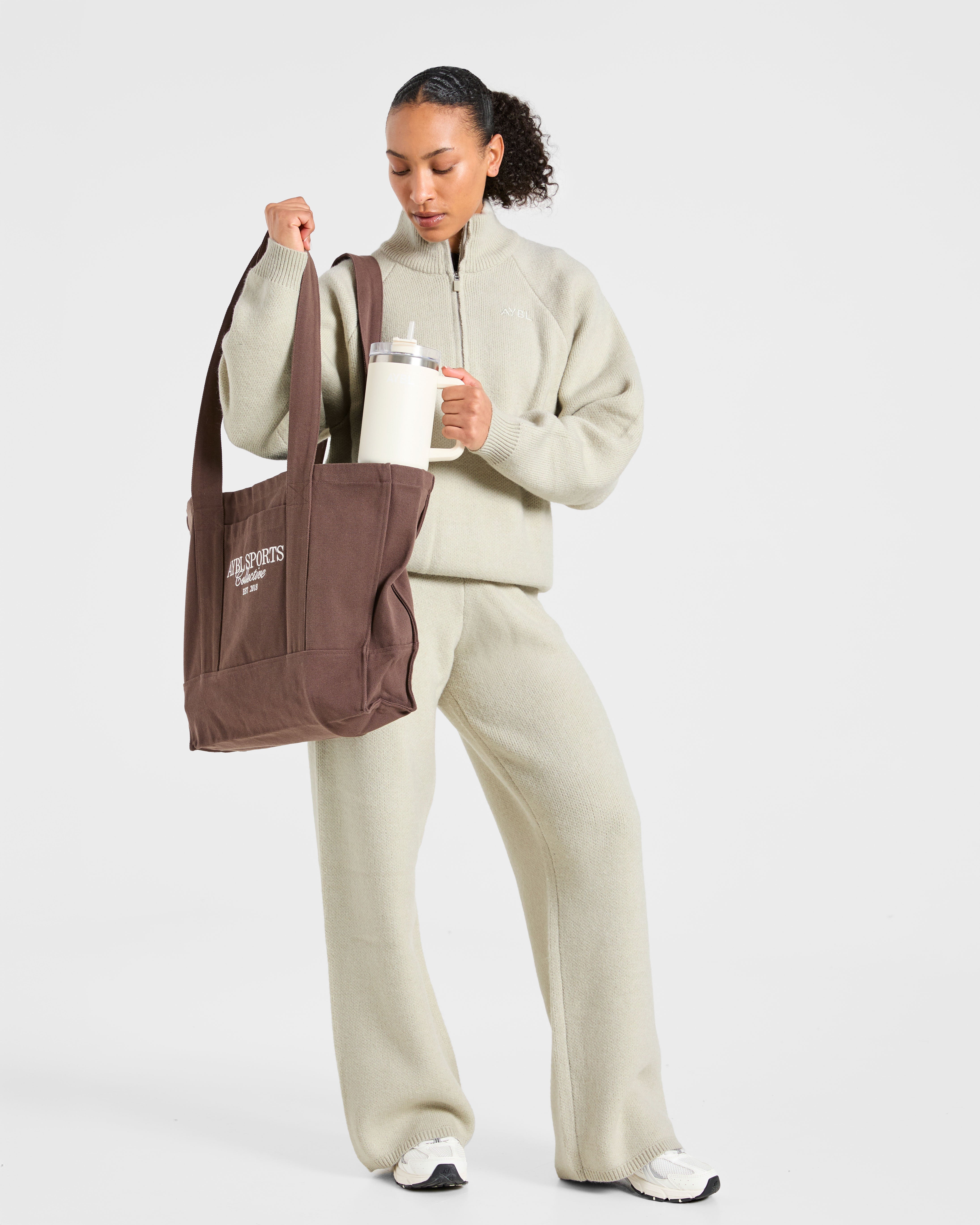 Soft Oversized Knitted 1/4 Zip - Seasalt