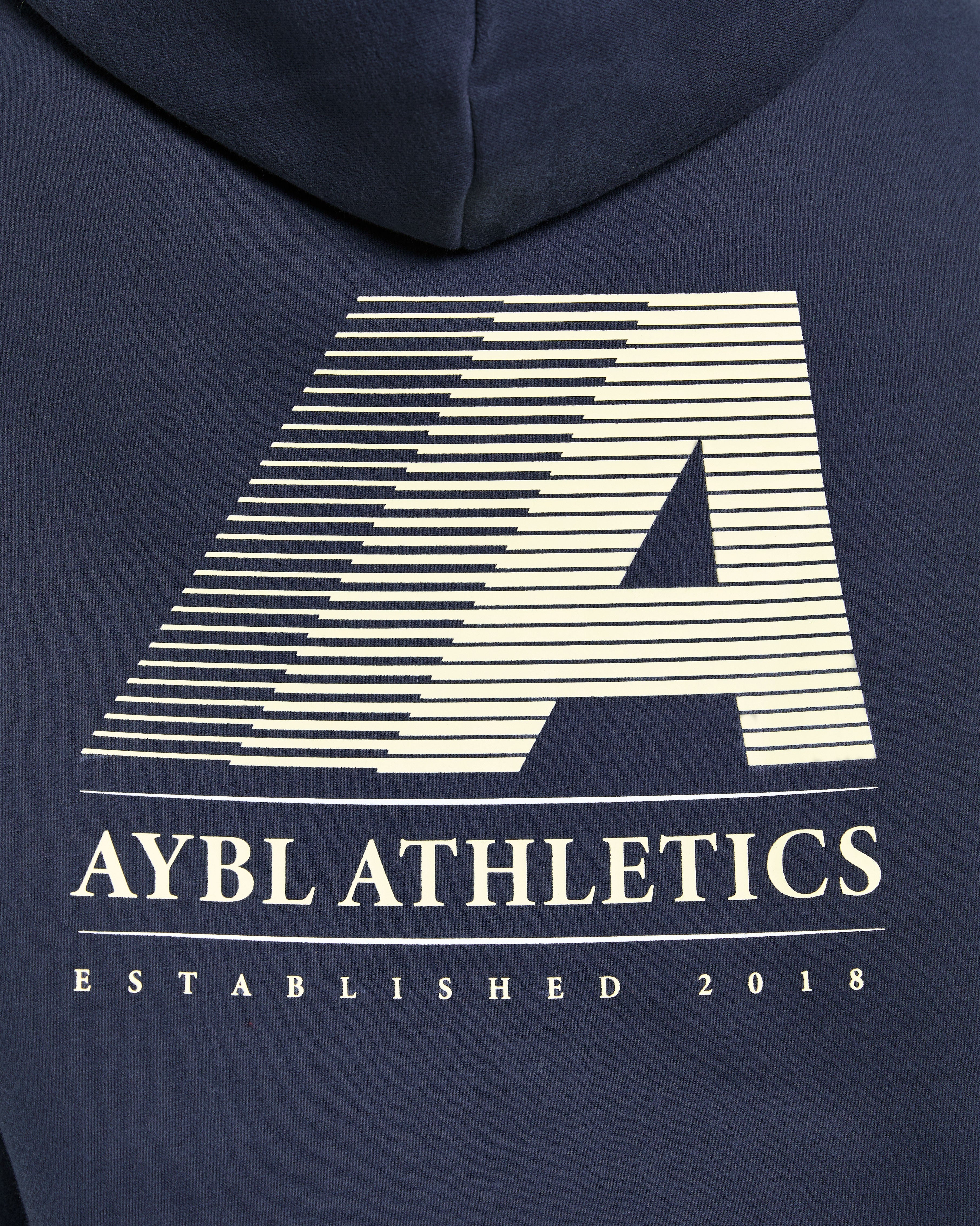 Retro Athletics Oversized Hoodie - Navy/Geel