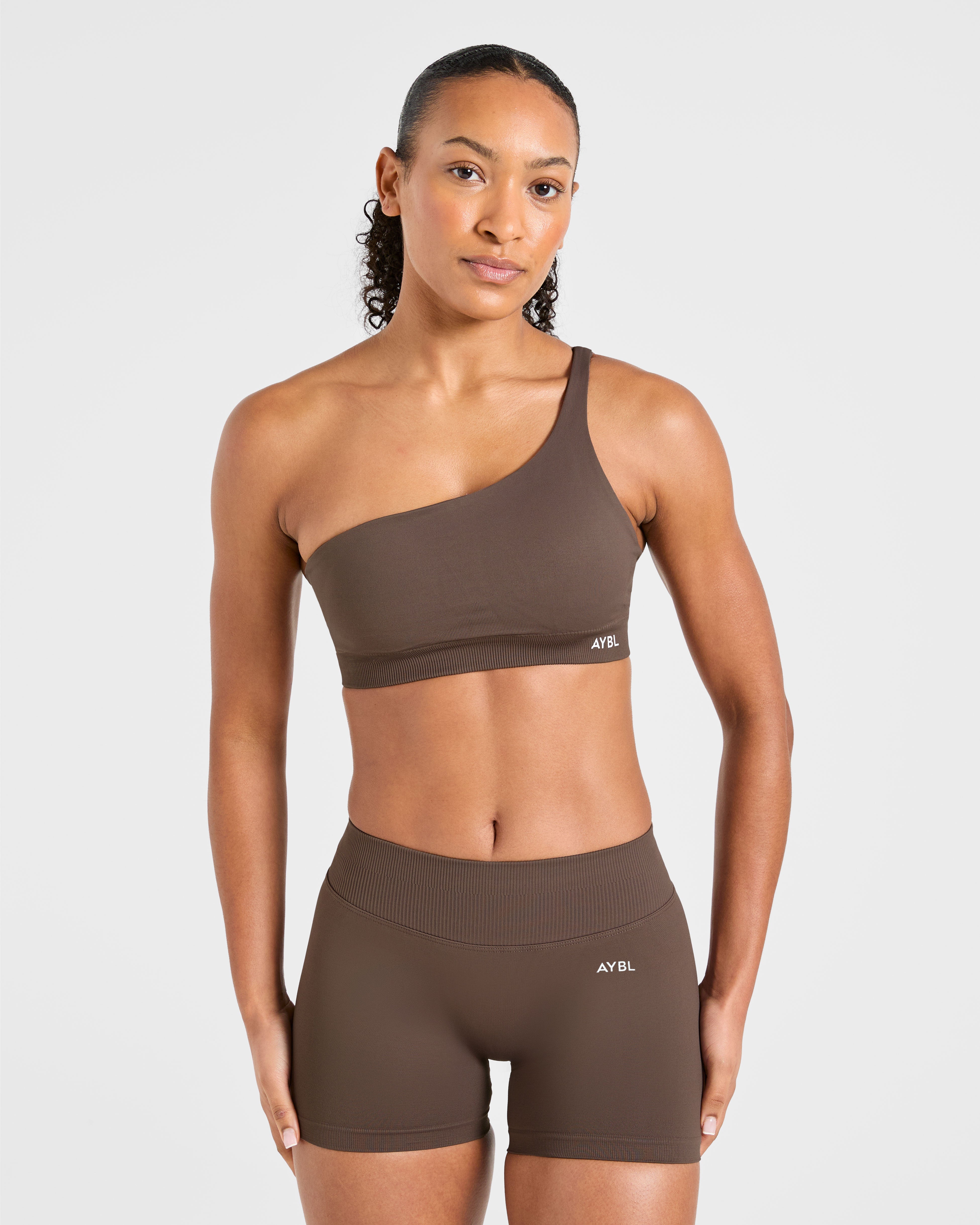 Enhance Seamless One Shoulder Sports Bra - Bruin