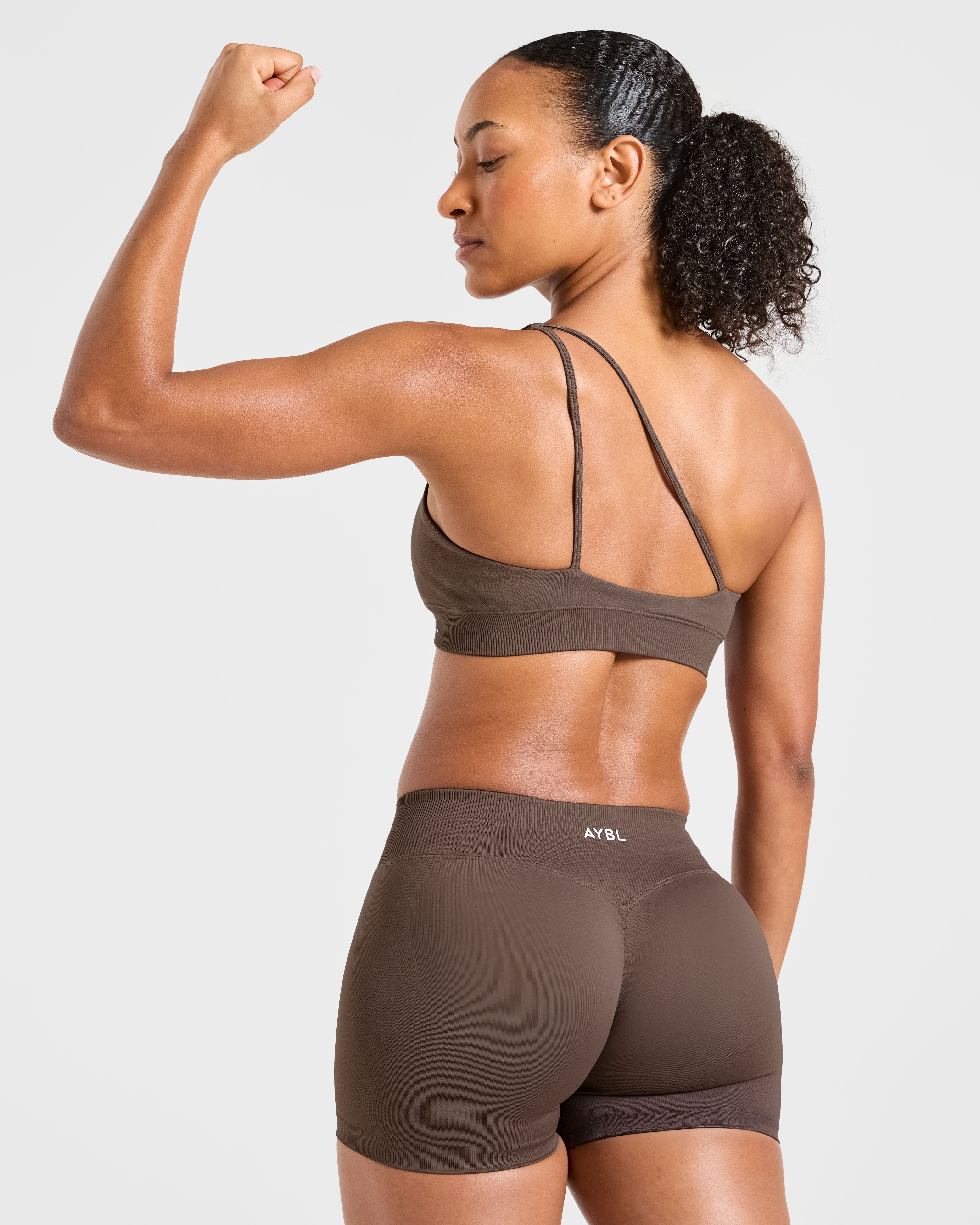 Enhance Seamless One Shoulder Sports Bra - Bruin