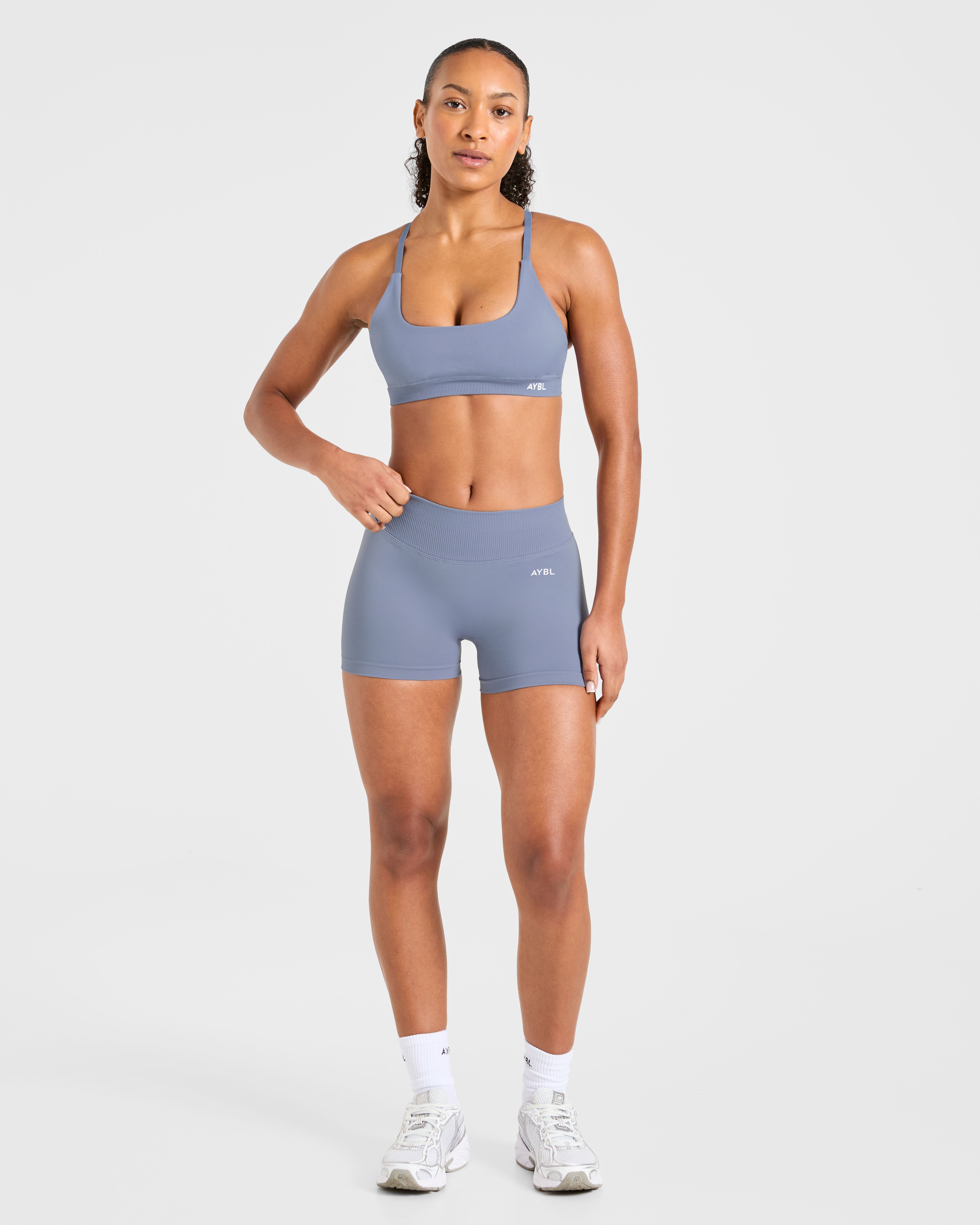 Enhance Seamless Shorts - Slate Blauw