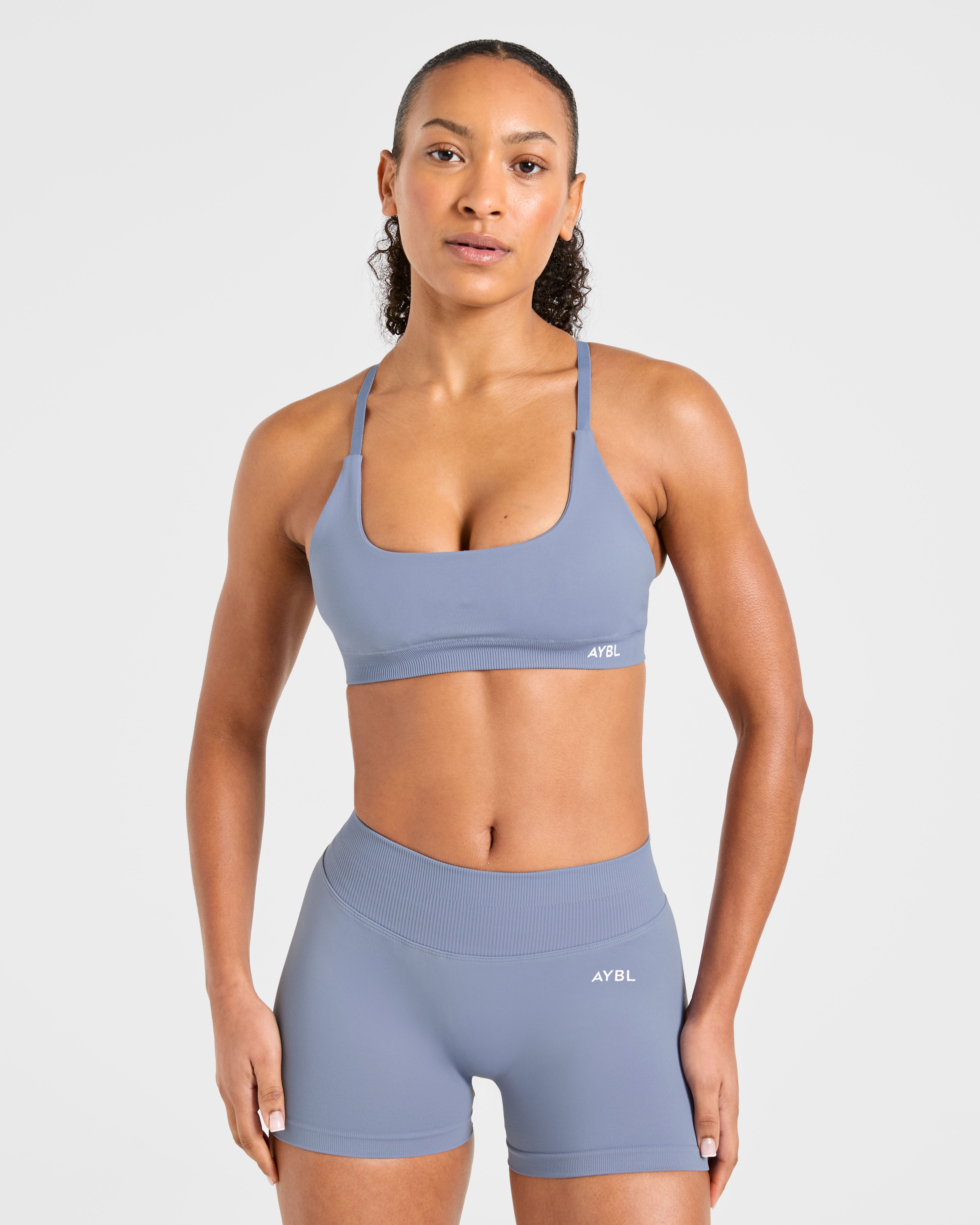 Enhance Seamless Sports Bra - Slate Blauw