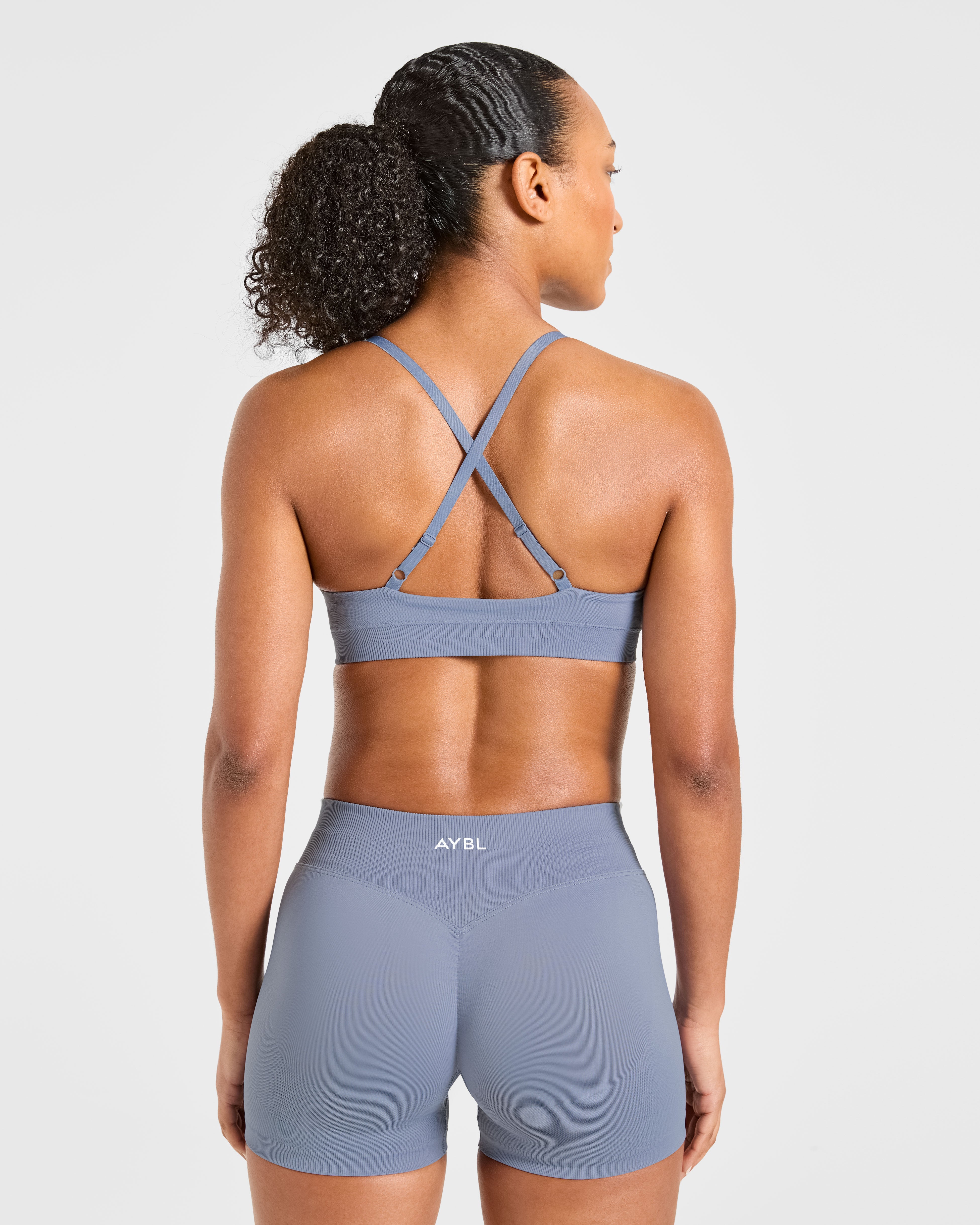 Enhance Seamless Sports Bra - Slate Blauw