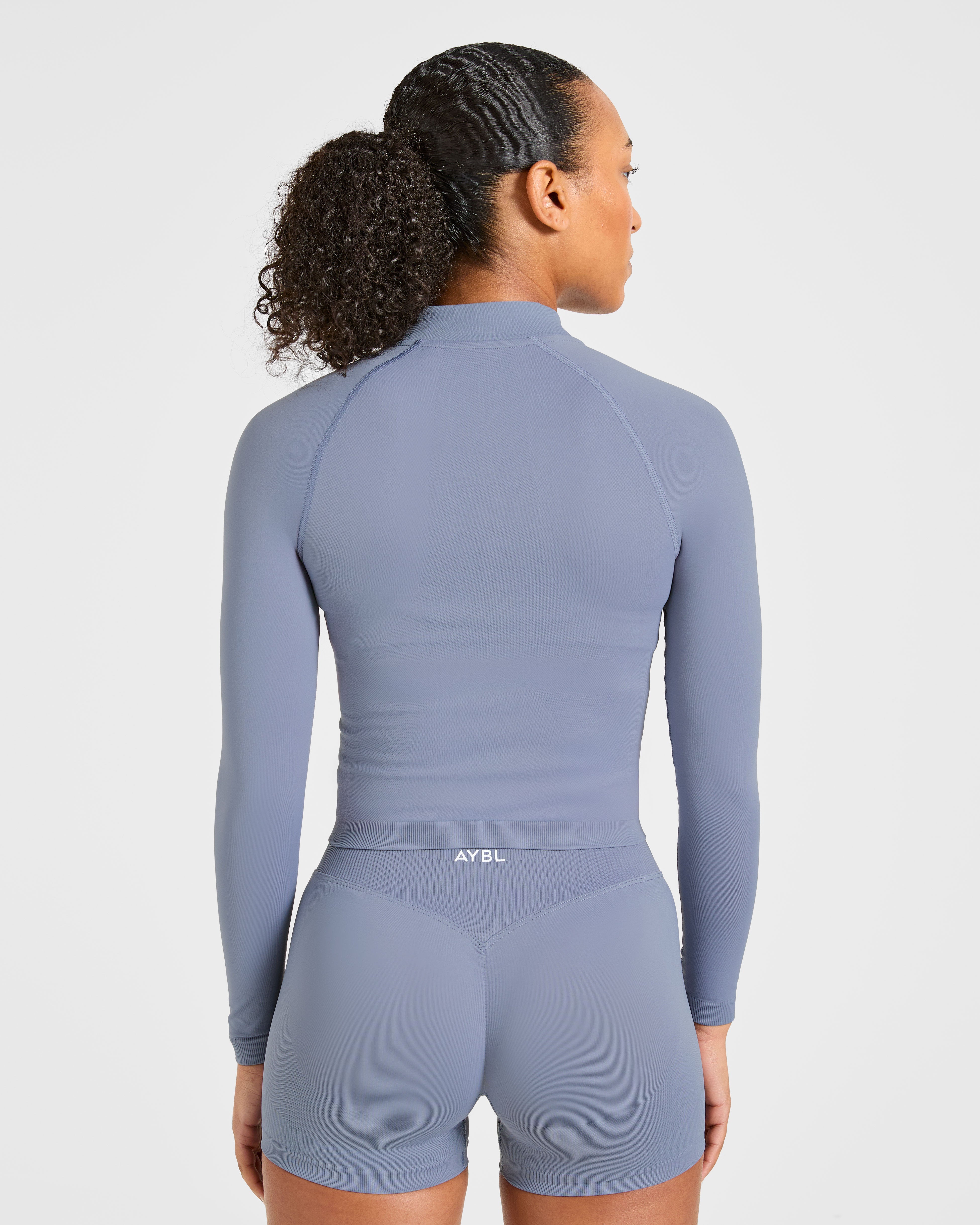 Enhance Seamless Jacket - Slate Blauw