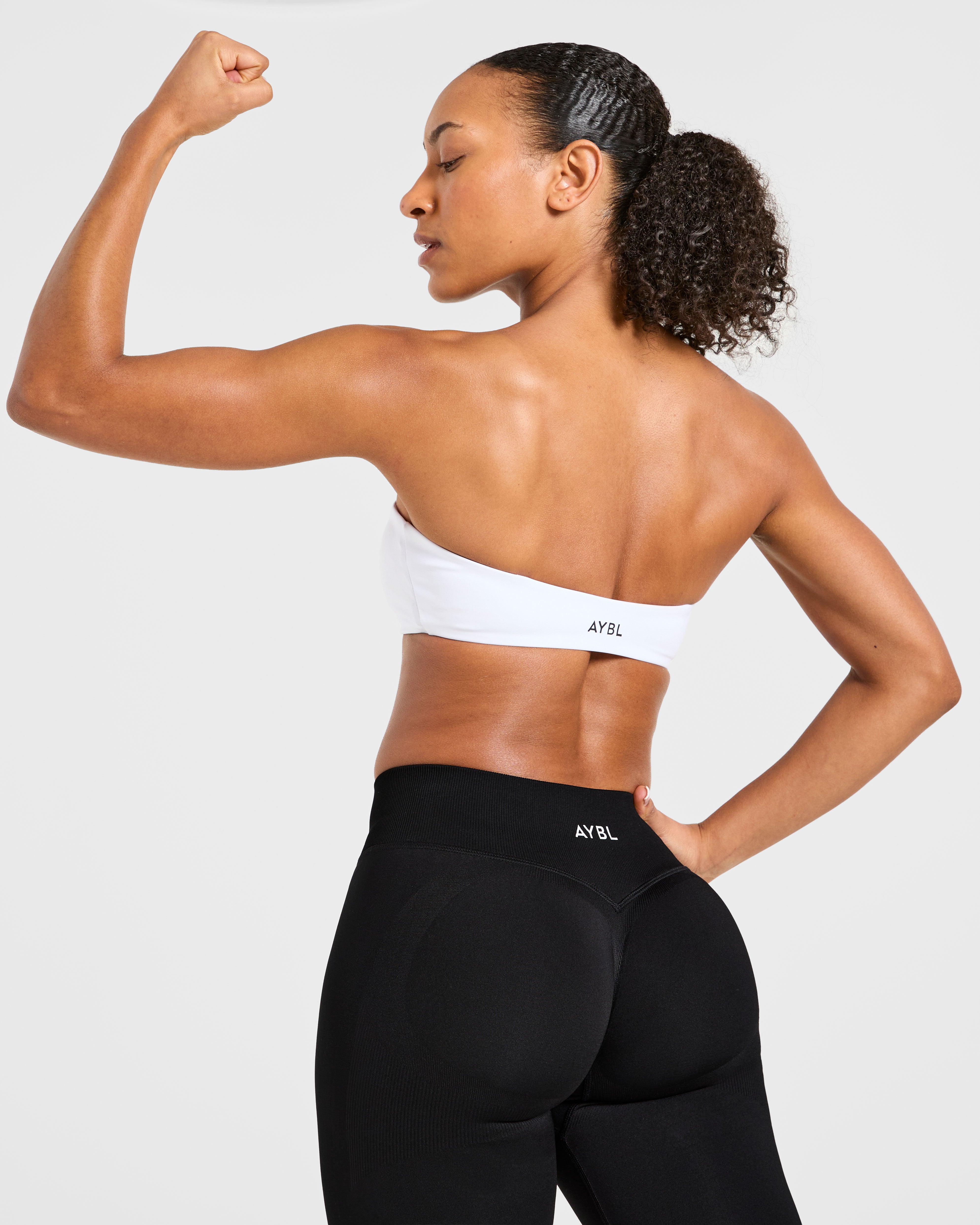 Essential Bandeau Sports Bra - Wit