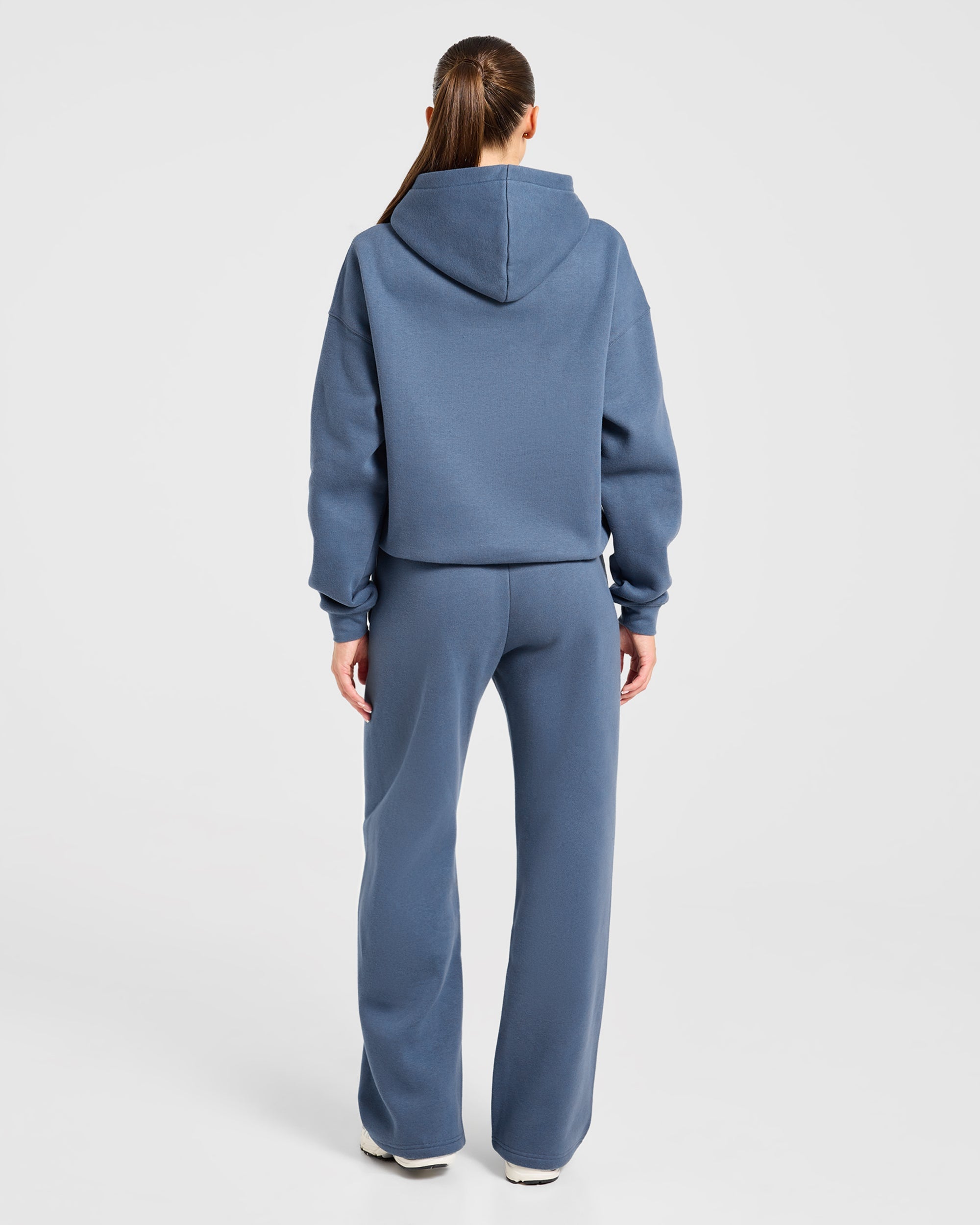 Varsity 2.0 Oversized Straight Leg Joggers - Denim Blauw