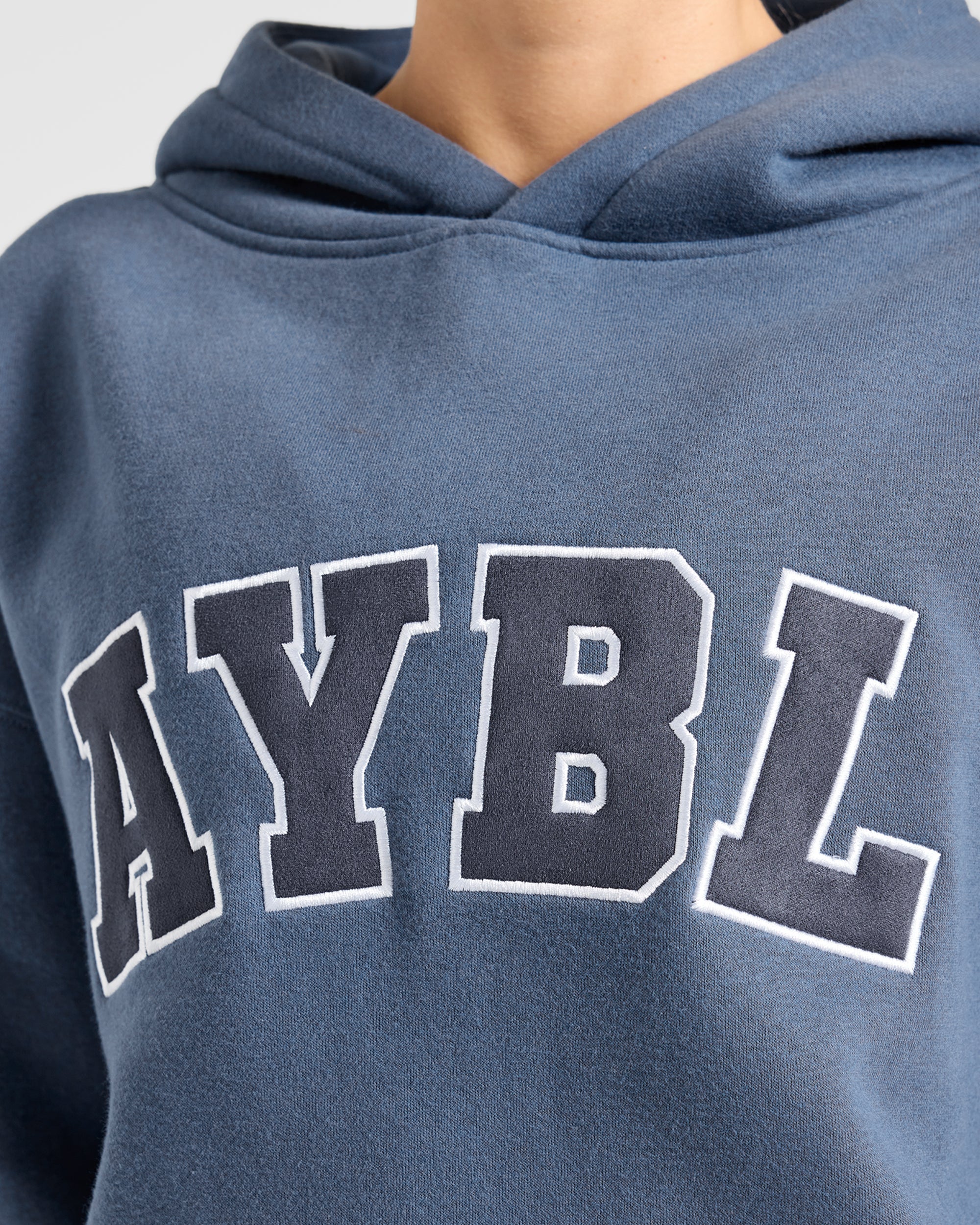 Varsity 2.0 Oversized Hoodie - Denim Blauw