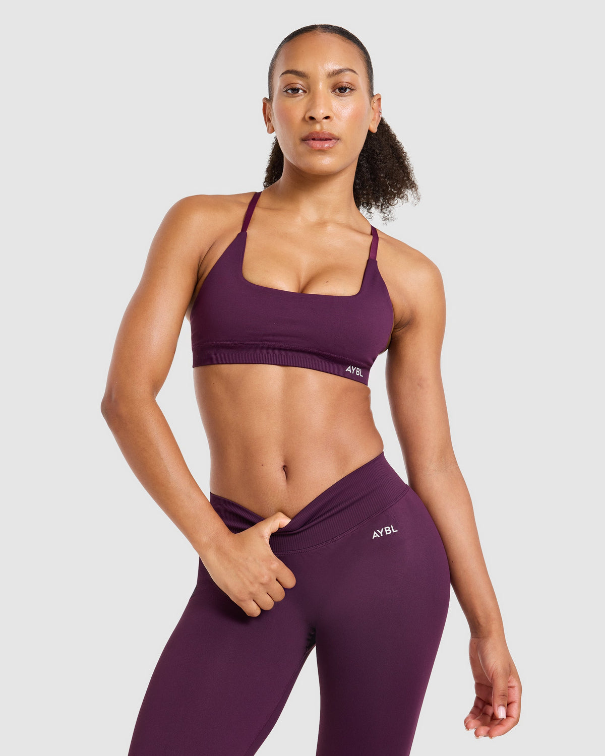Enhance Seamless Sports Bra - Midnight Plum