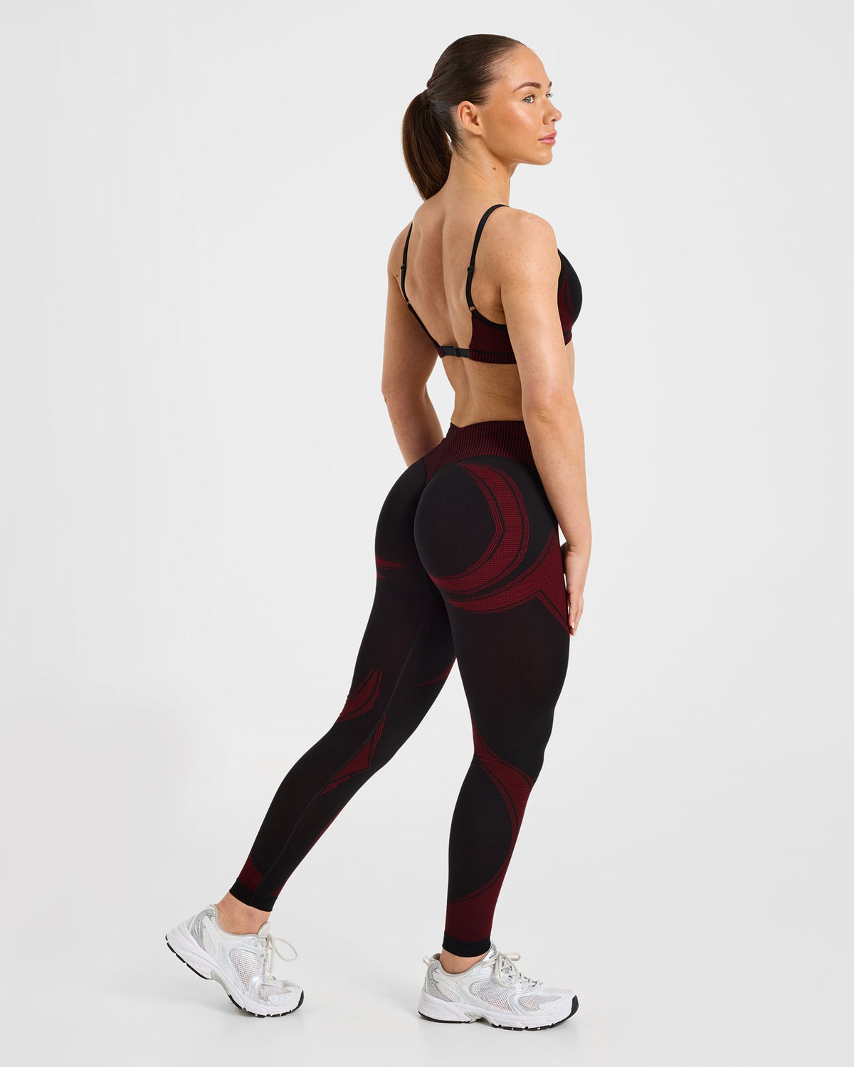 Charge Seamless Leggings - Zwart/Rood