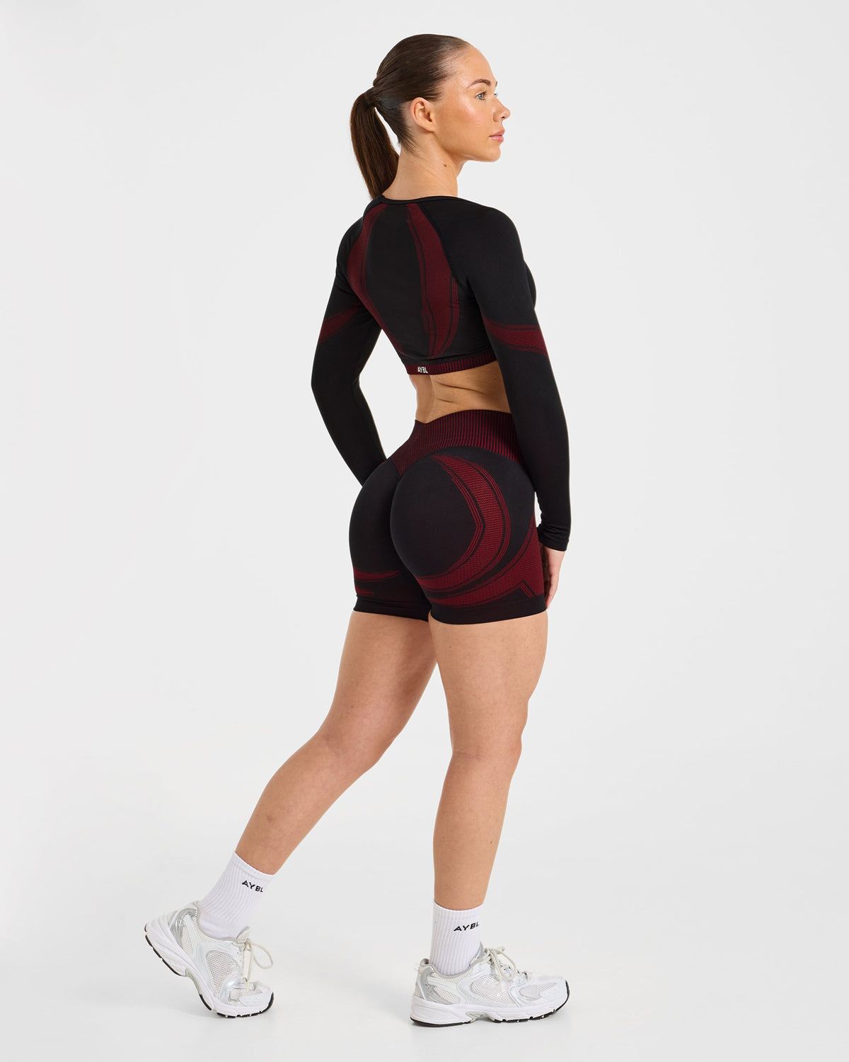 Charge Seamless Shorts - Zwart/Rood