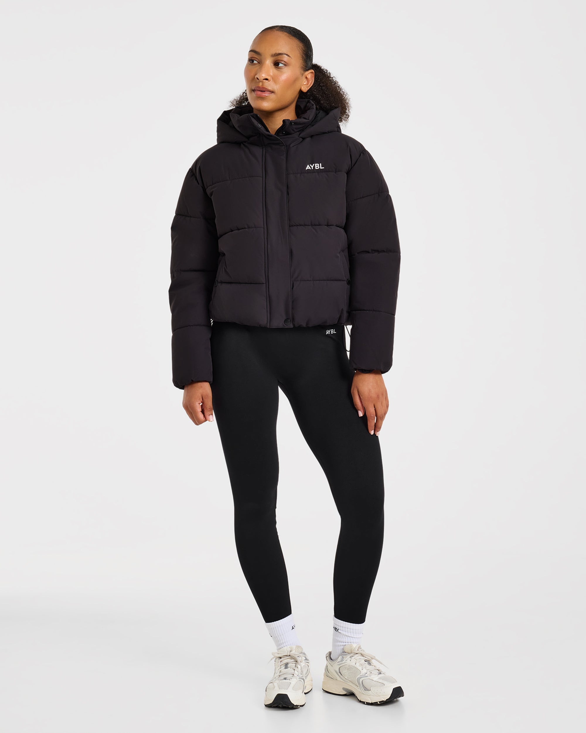 Signature Puffer Coat - Zwart