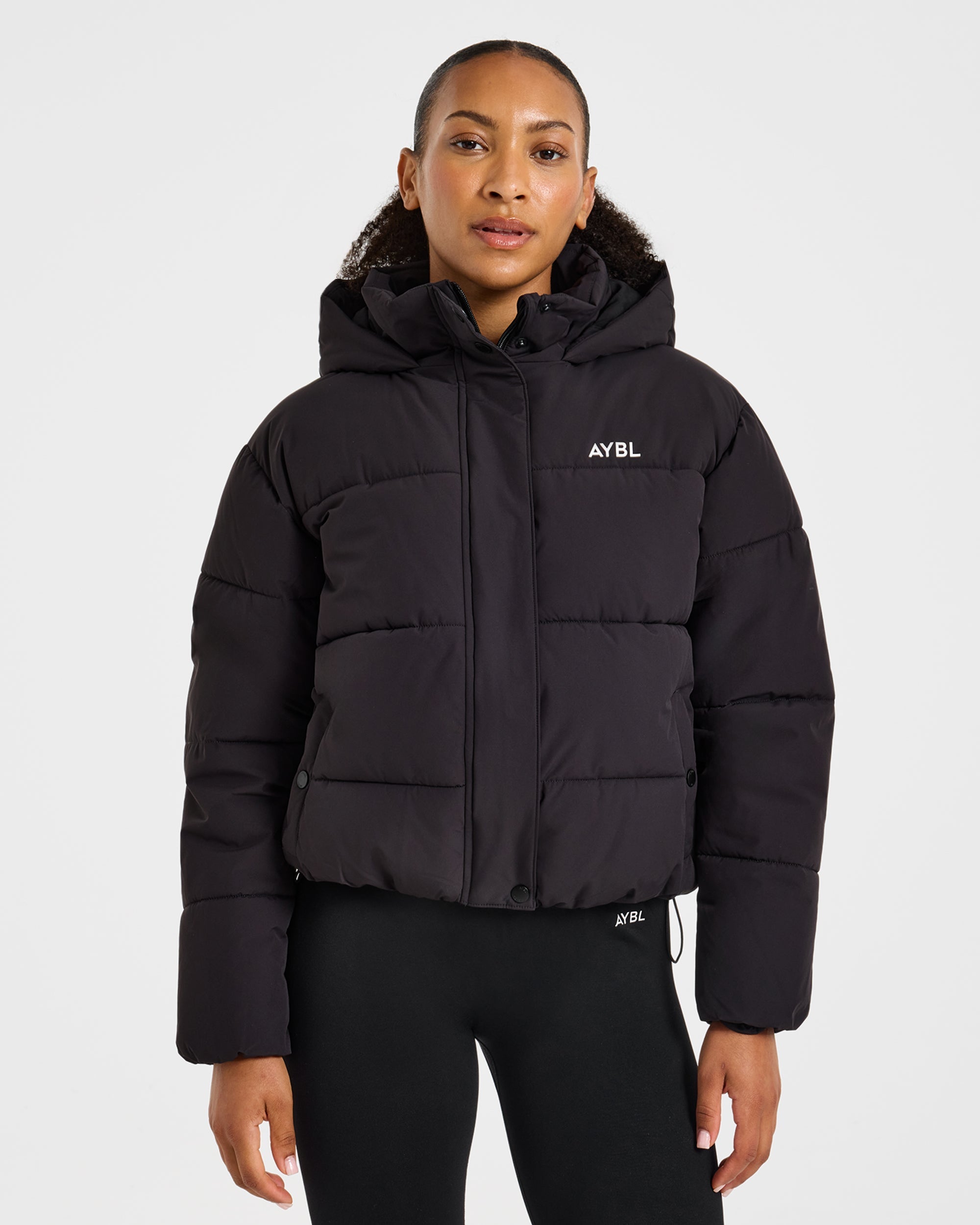 Signature Puffer Coat - Zwart