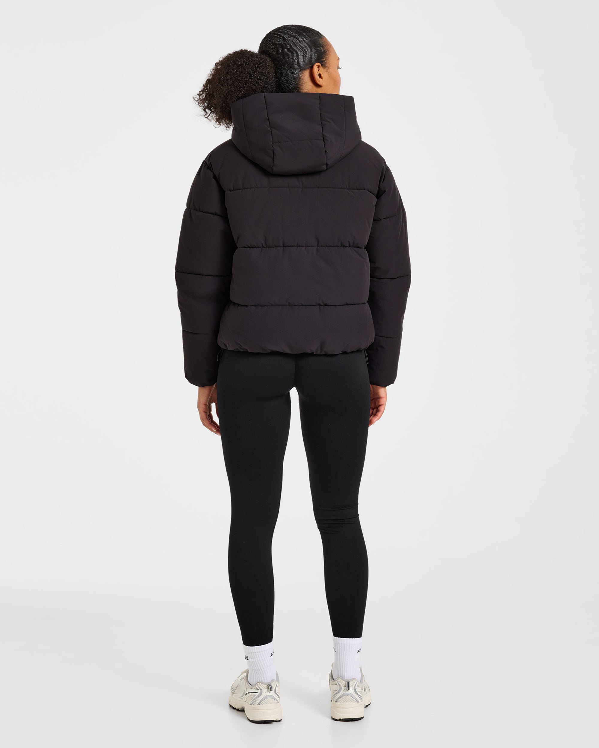 Signature Puffer Coat - Zwart