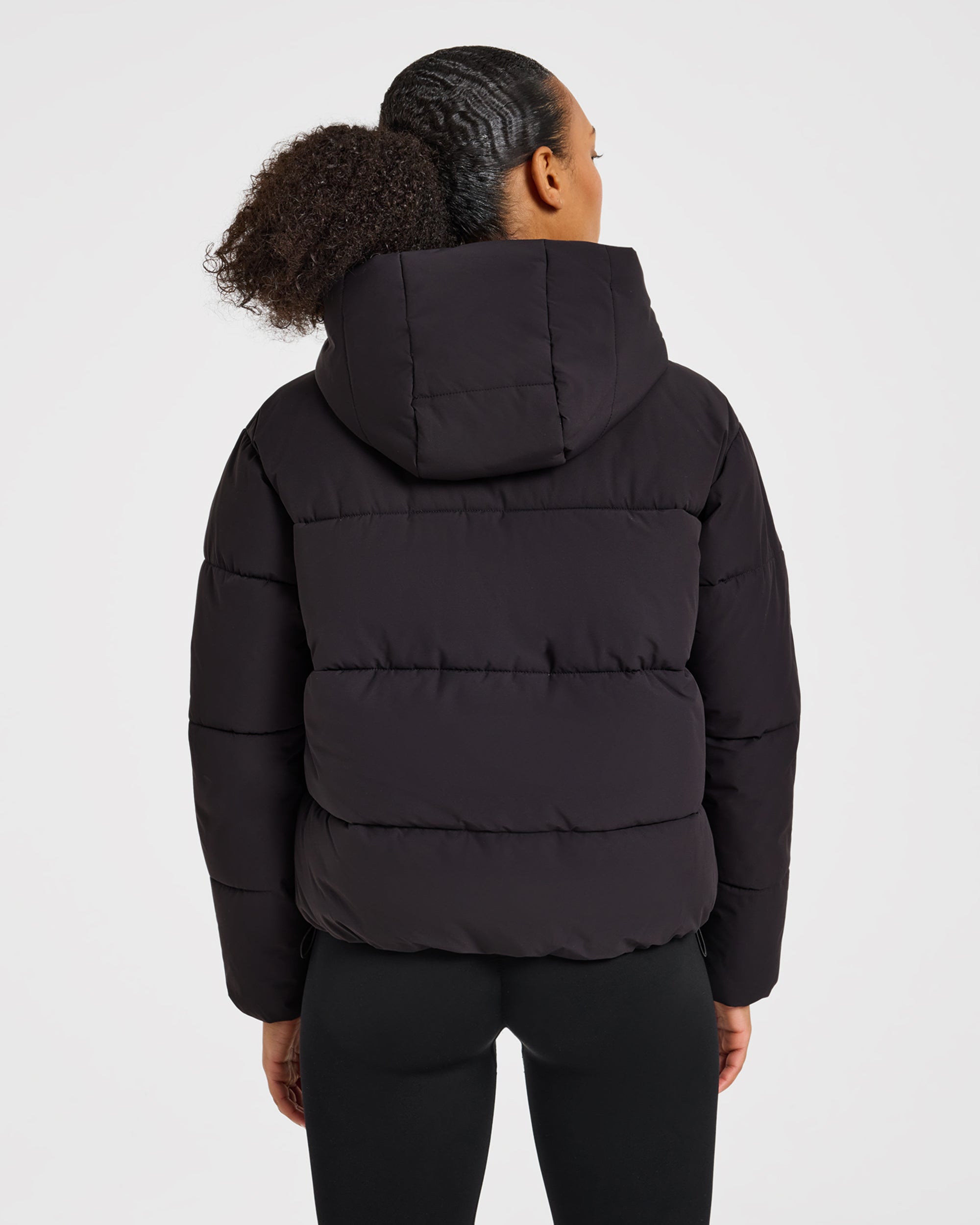 Signature Puffer Coat - Zwart
