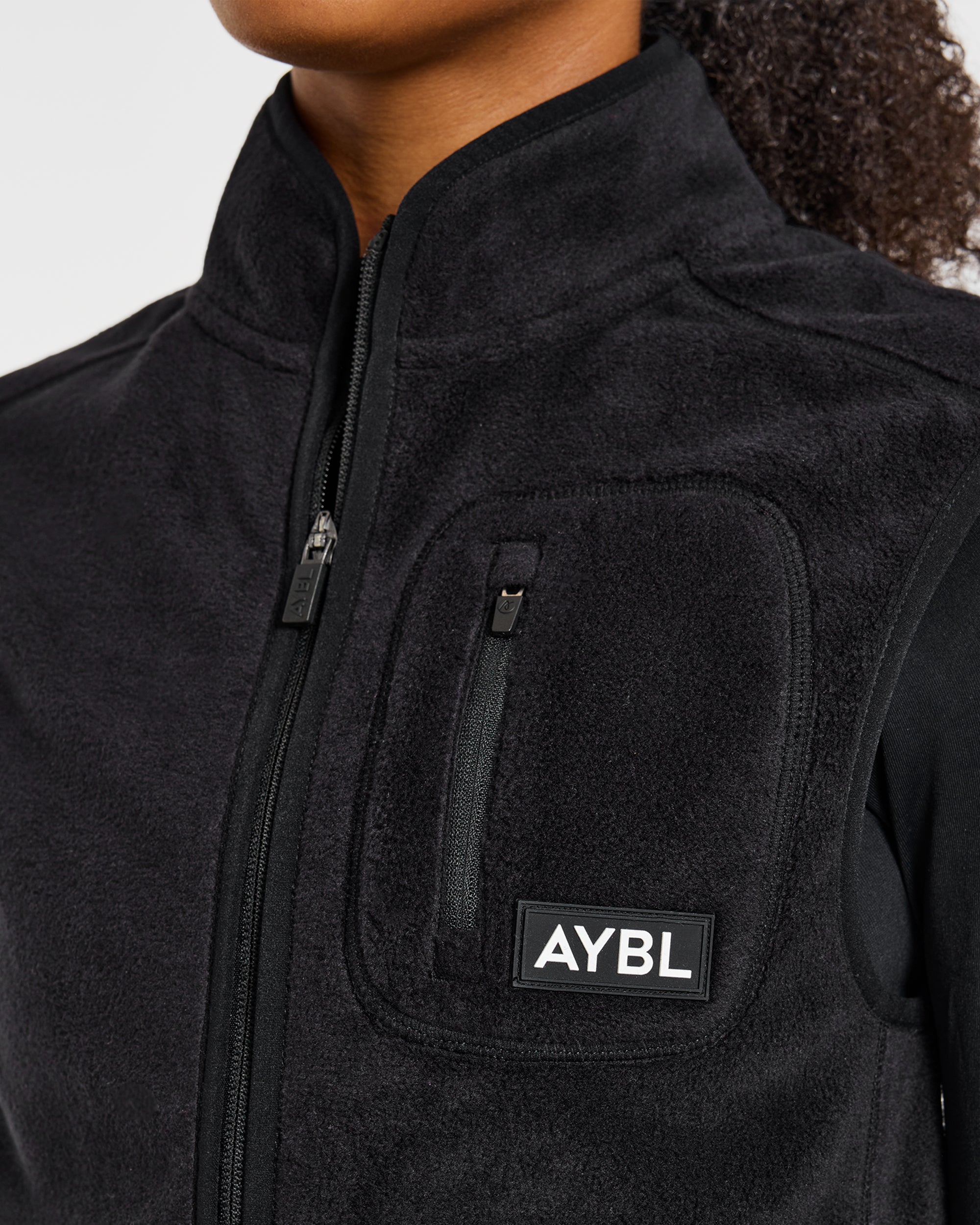 Signature Lightweight Fleece Gilet - Zwart