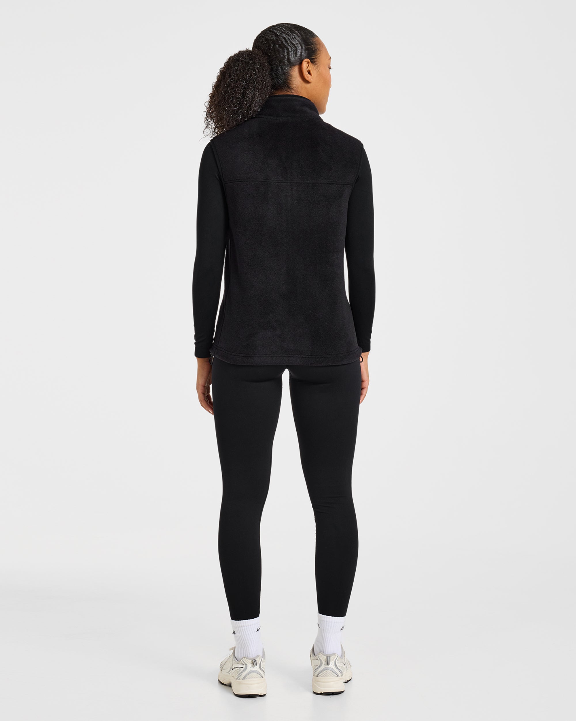 Signature Lightweight Fleece Gilet - Zwart