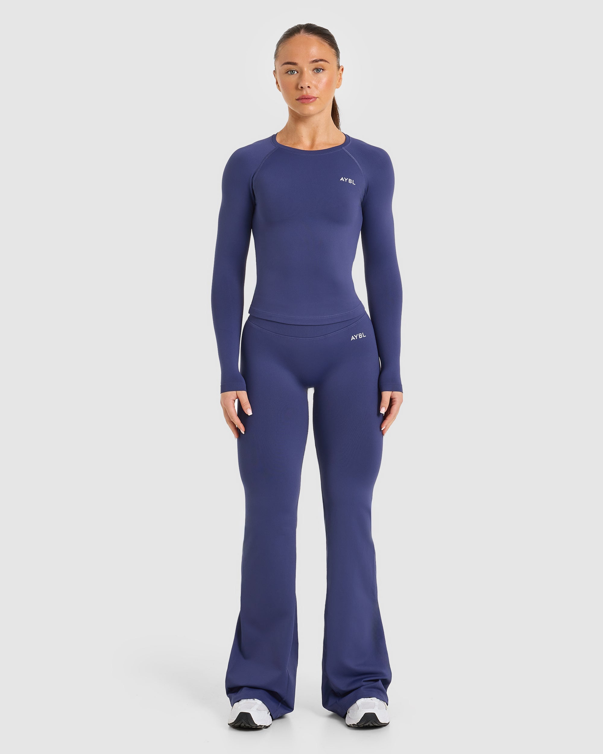 Enhance Seamless Long Sleeve Top - Storm Blauw