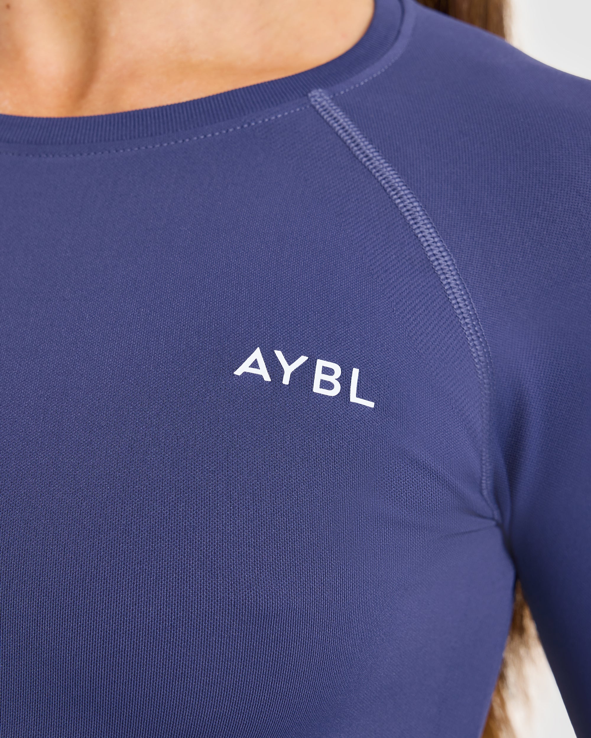 Enhance Seamless Long Sleeve Top - Storm Blauw