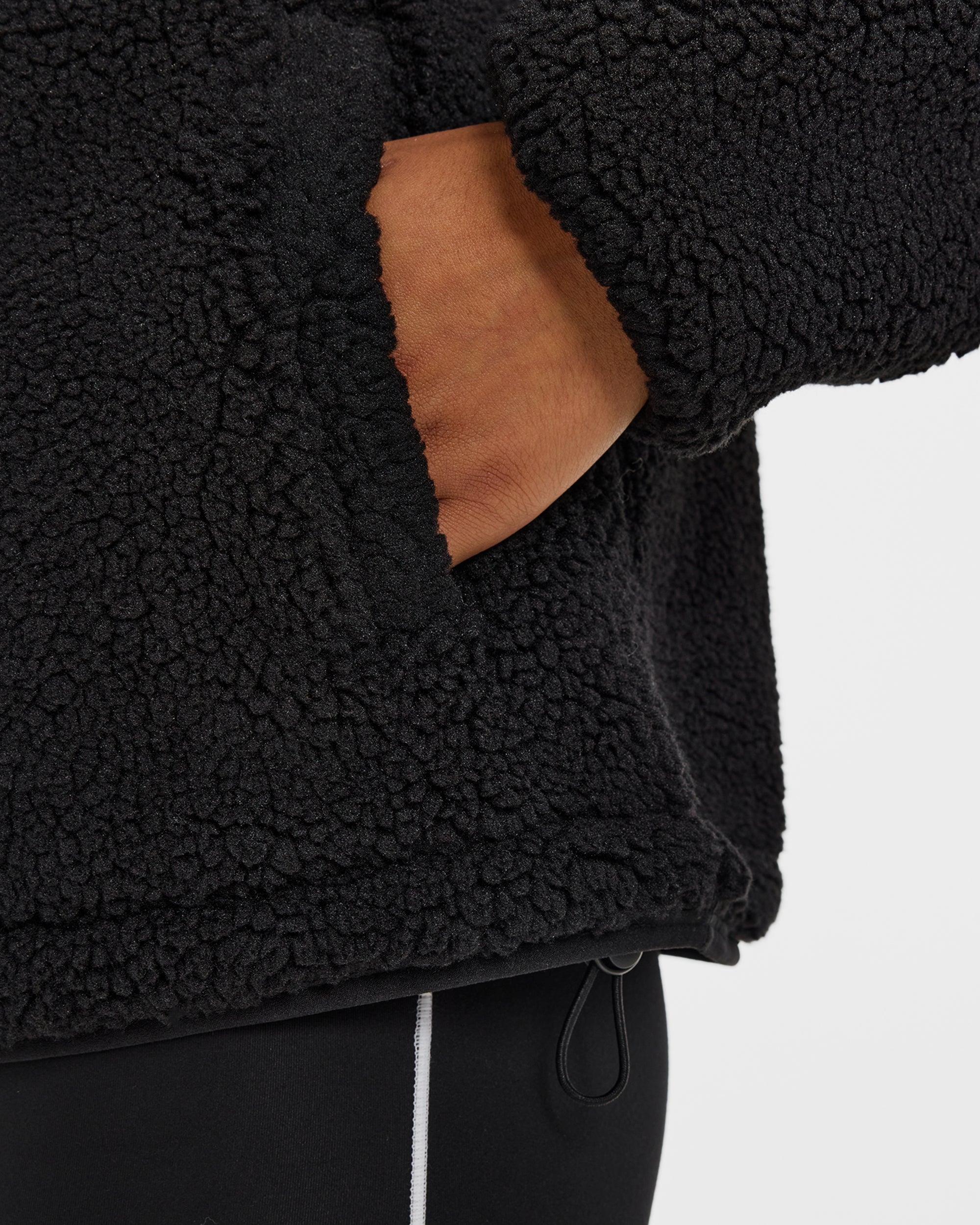 Signature Zip Up Fleece Jacket - Zwart