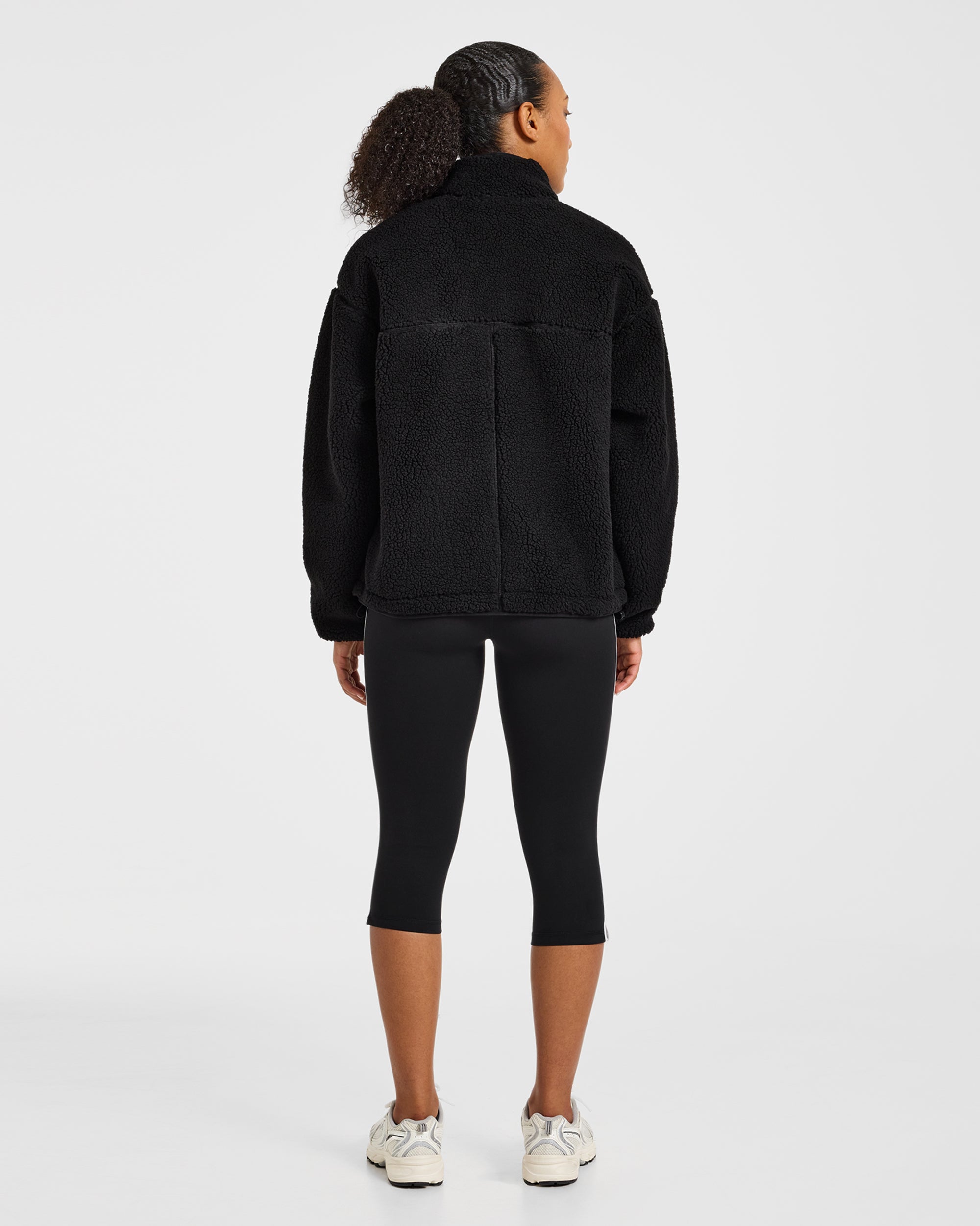 Signature Zip Up Fleece Jacket - Zwart