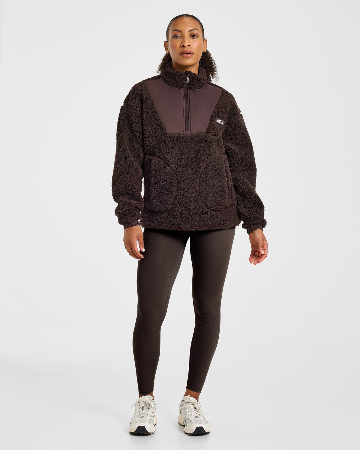 Signature 1/4 Zip Fleece Pullover - Cocoa Bruin