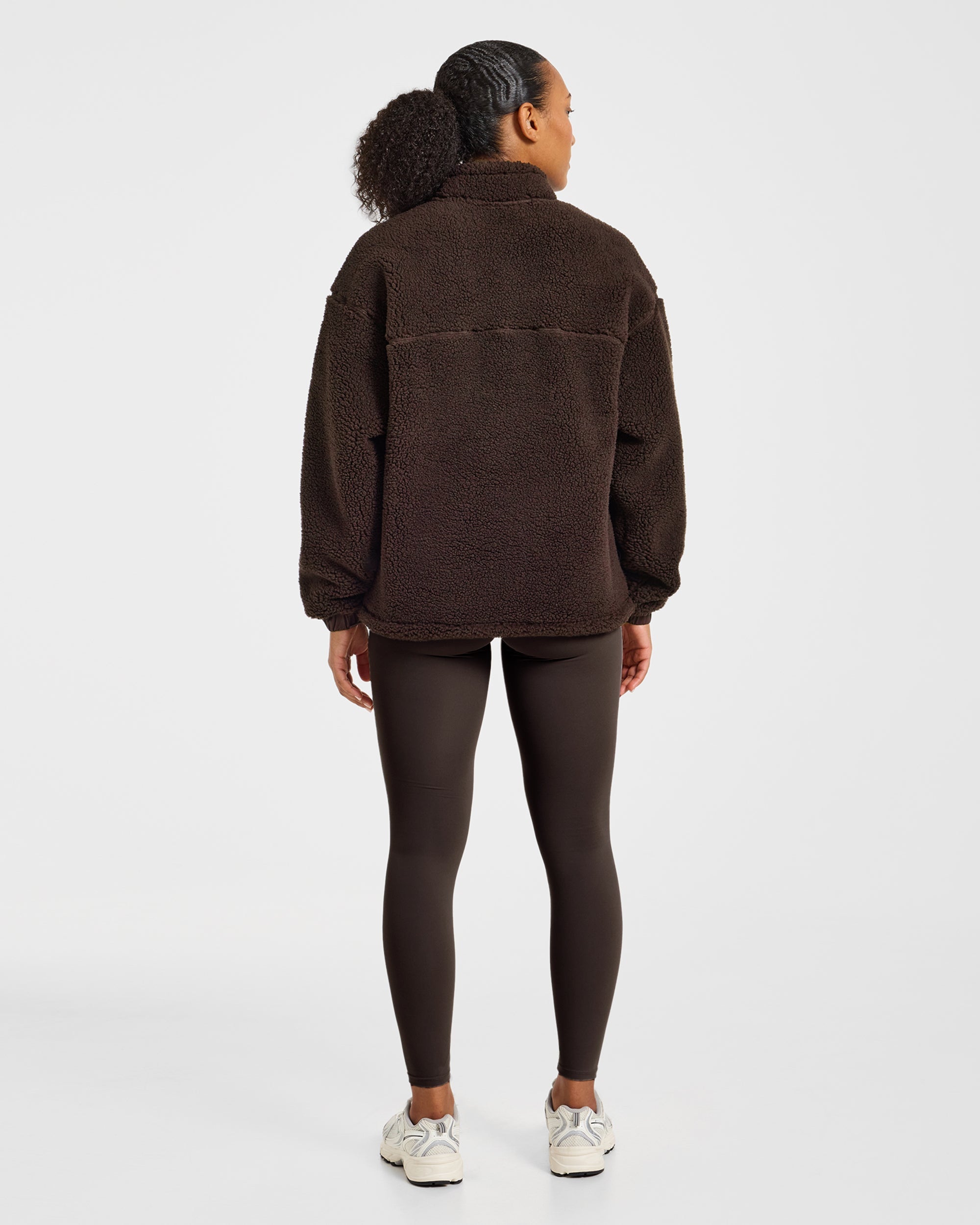 Signature 1/4 Zip Fleece Pullover - Cocoa Bruin