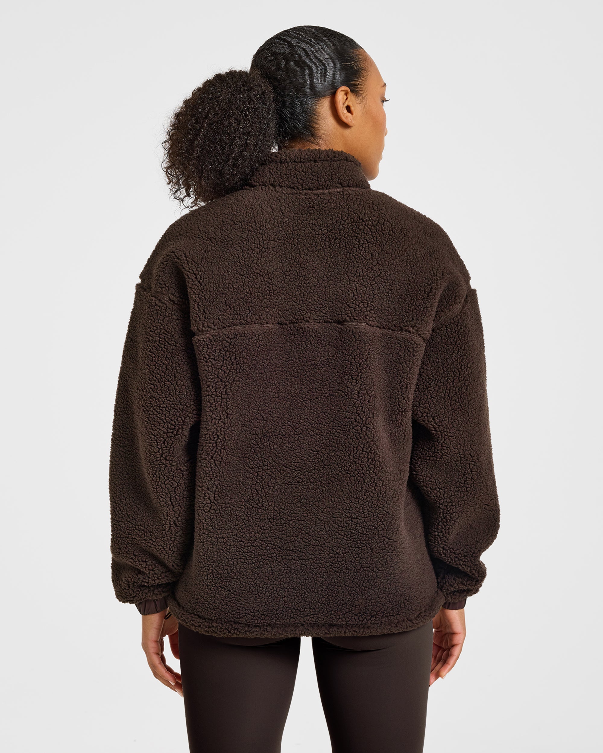 Signature 1/4 Zip Fleece Pullover - Cocoa Bruin