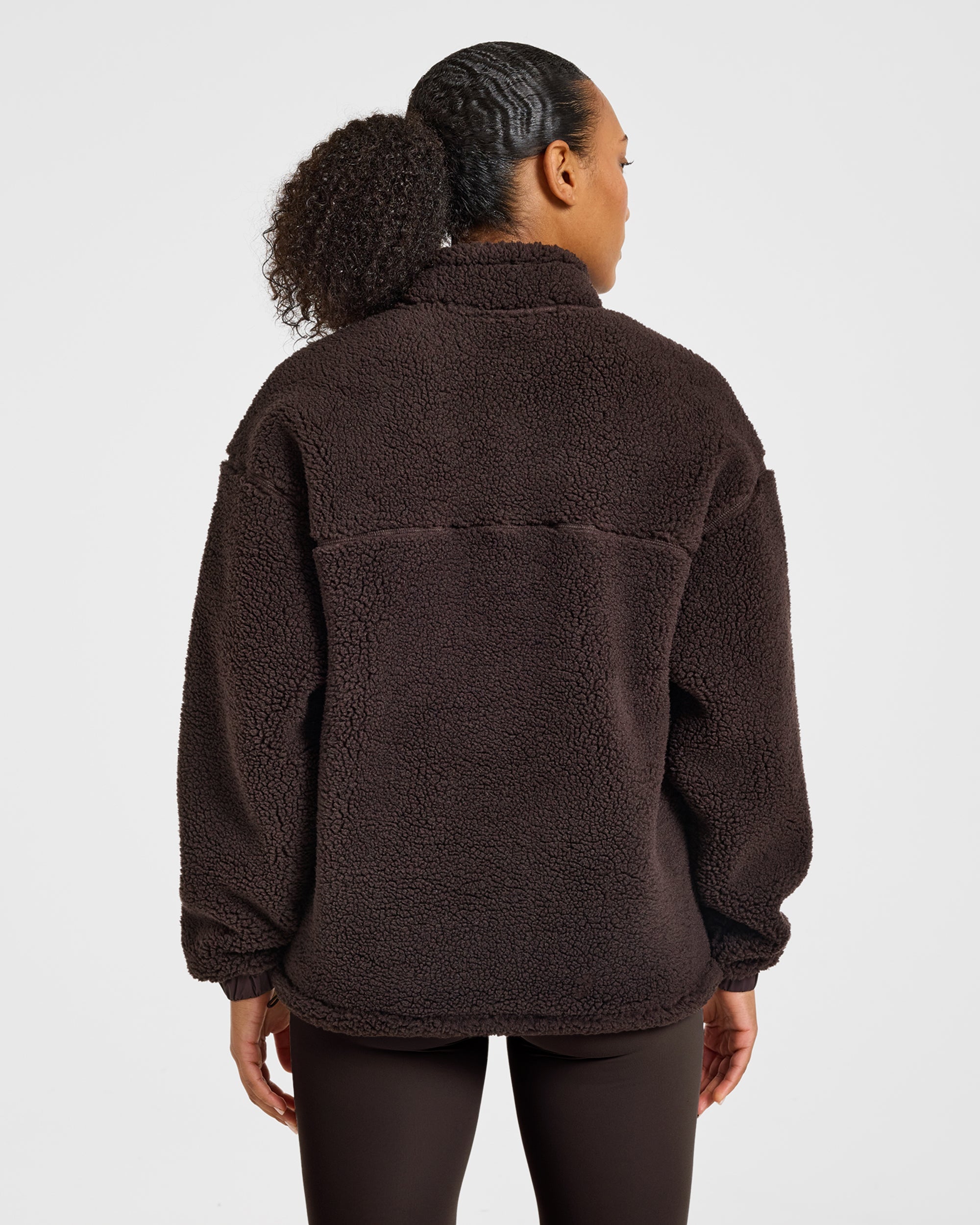 Signature 1/4 Zip Fleece Pullover - Cocoa Bruin