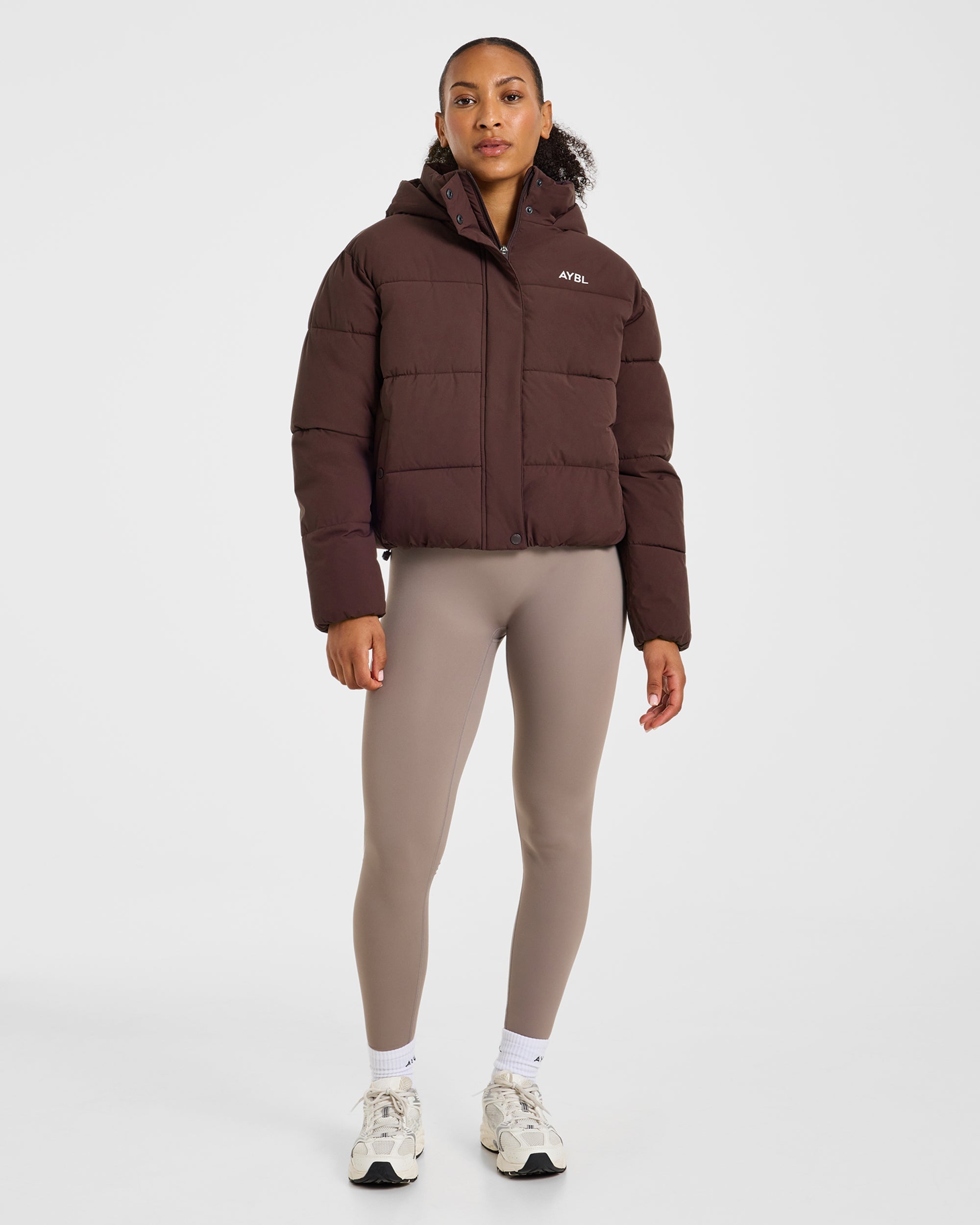 Signature Puffer Coat - Cocoa Bruin