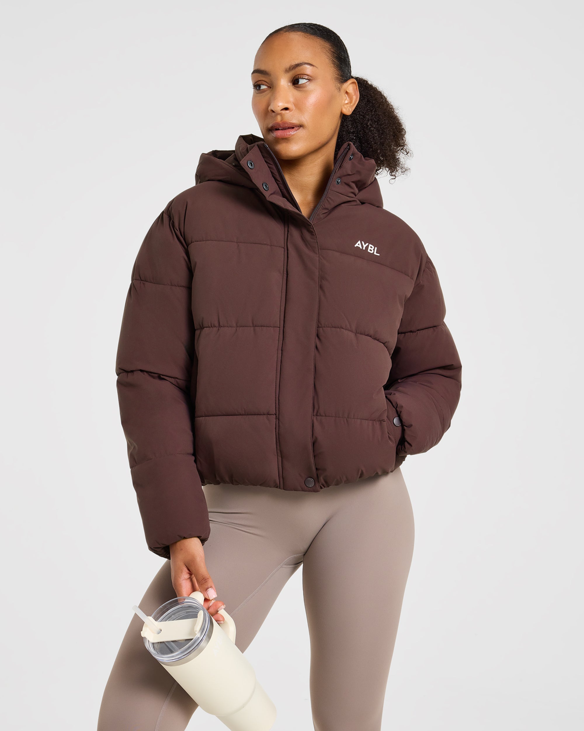 Signature Puffer Coat - Cocoa Bruin