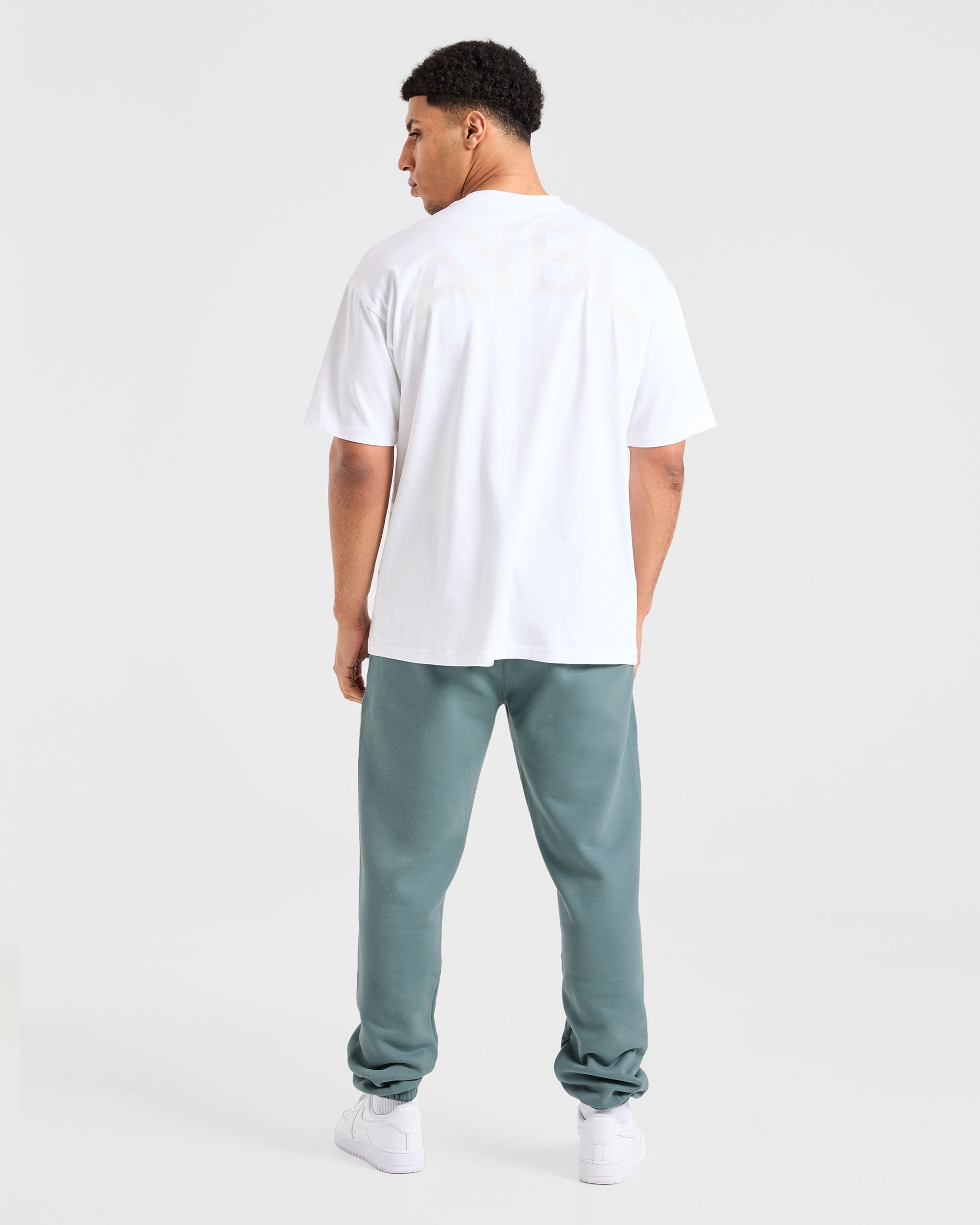 Essential Oversized Joggers - Dusty Blue