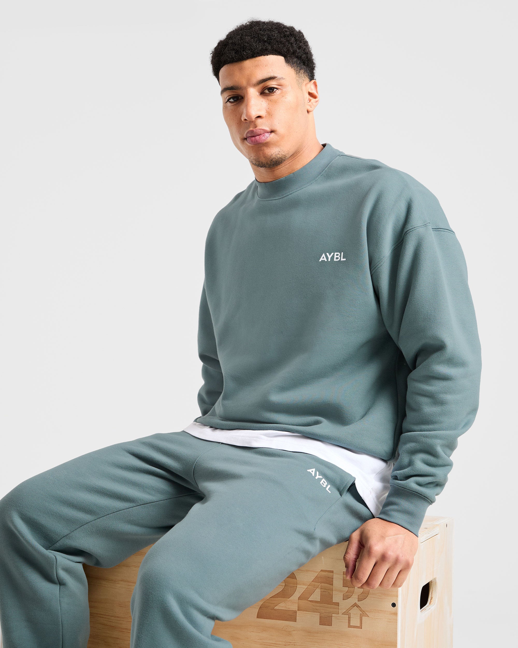 Essential Oversized Sweater - Dusty Blue