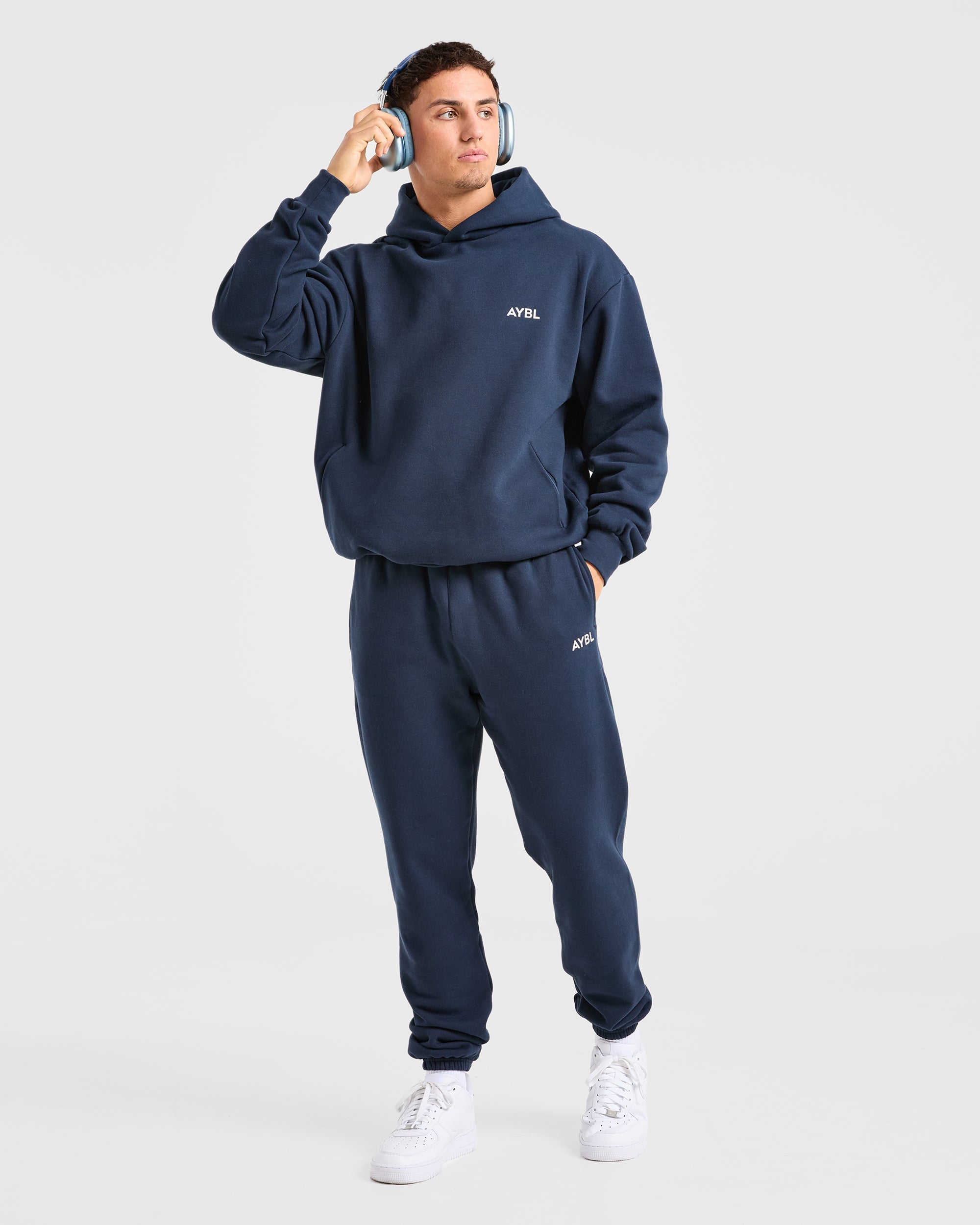 Essential Oversized Hoodie - Navy