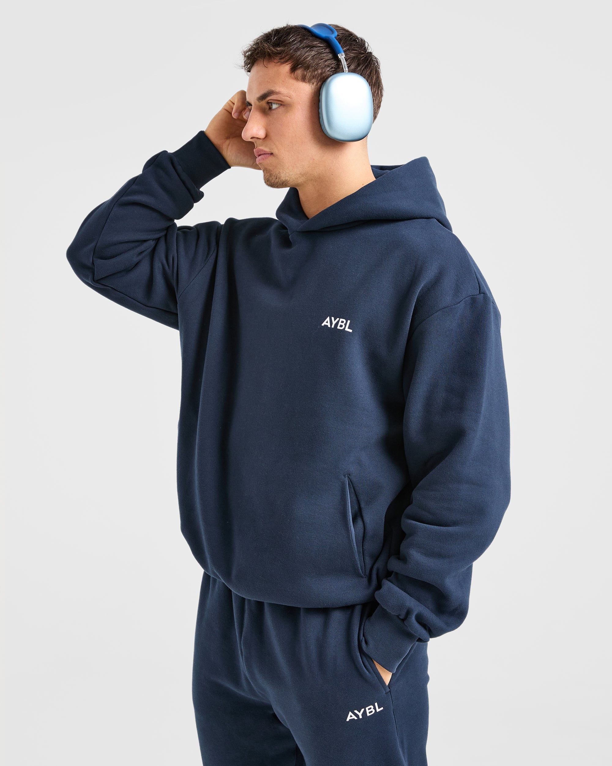 Essential Oversized Hoodie - Navy