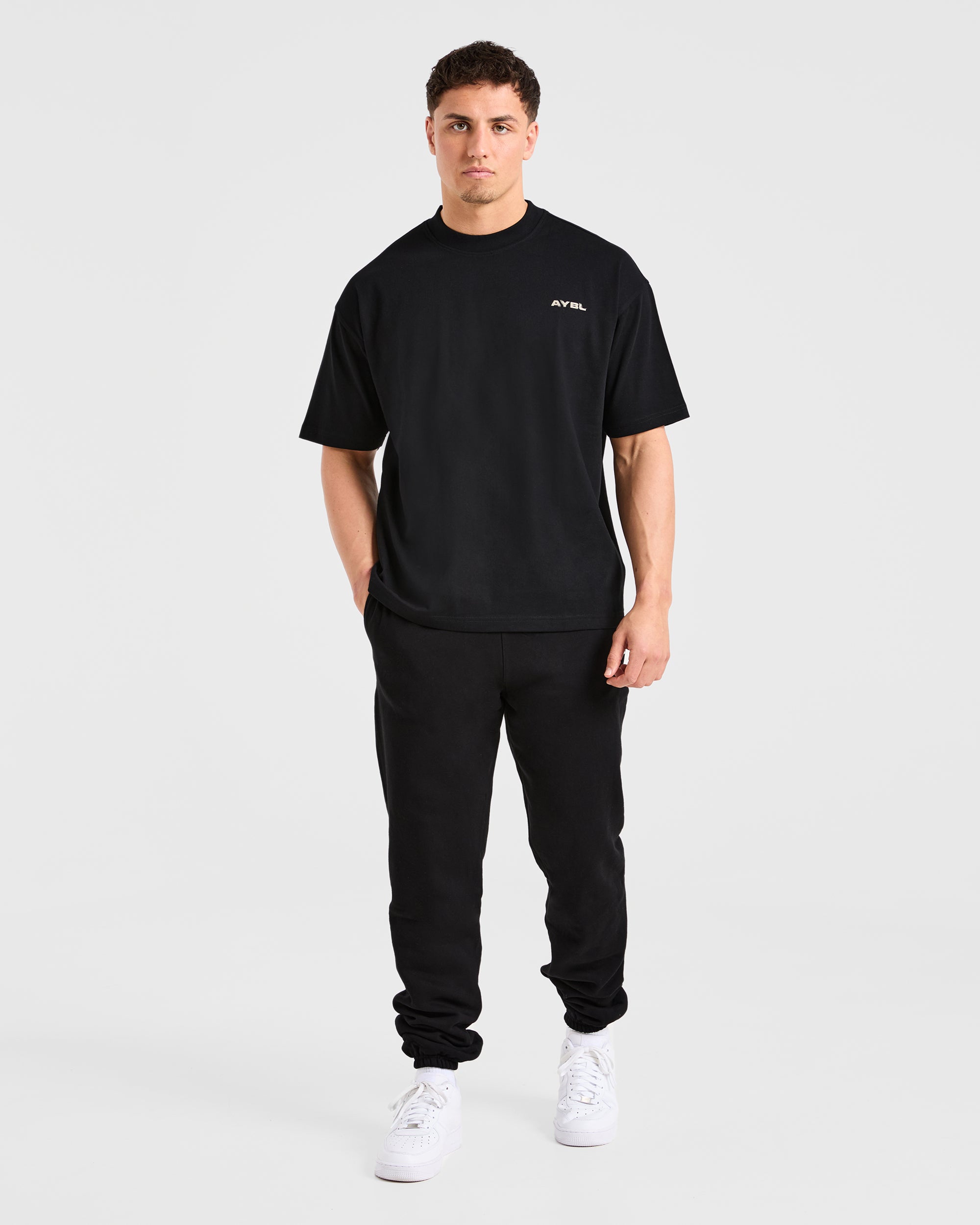 Blur Oversized T Shirt - Zwart