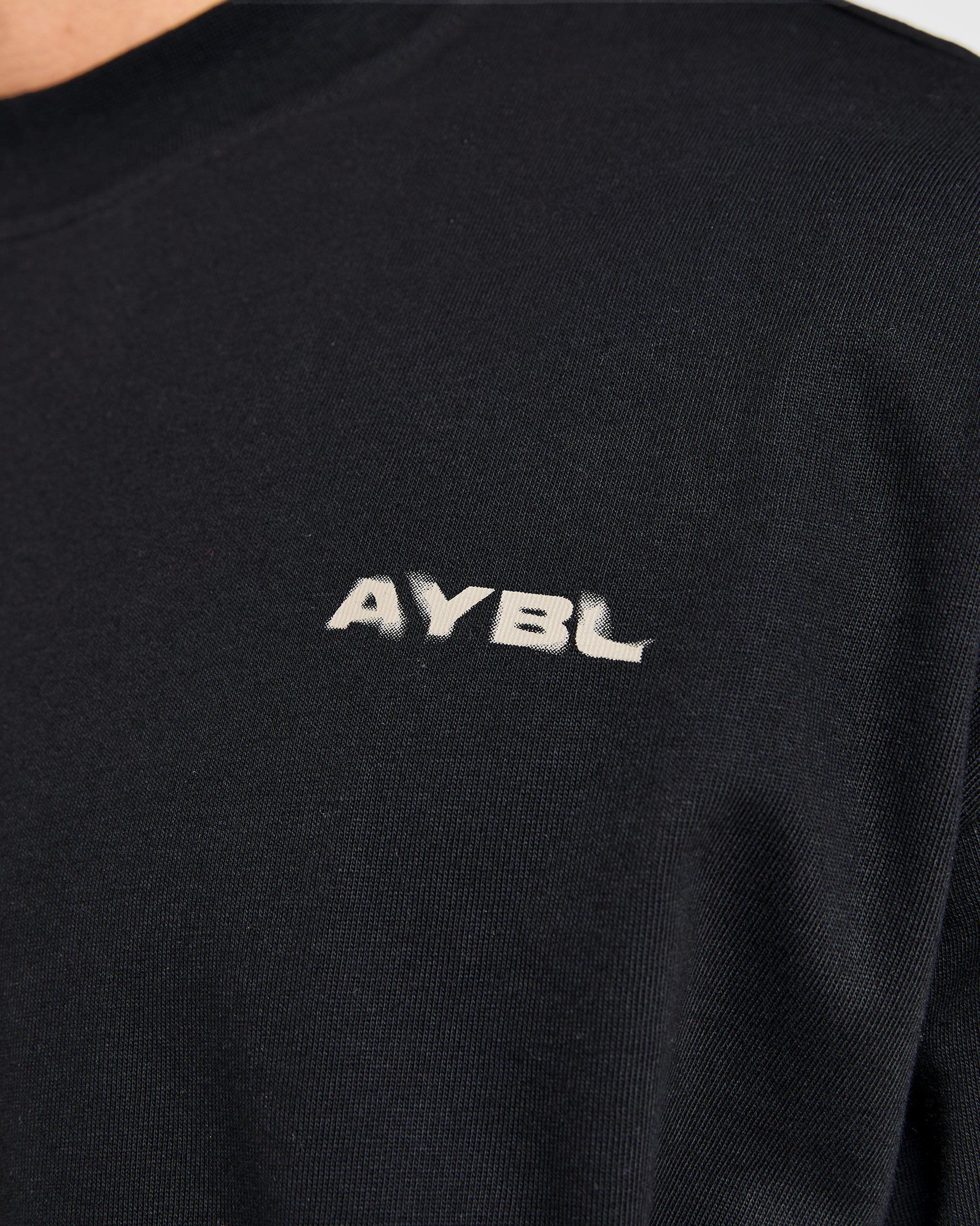 Blur Oversized T Shirt - Zwart