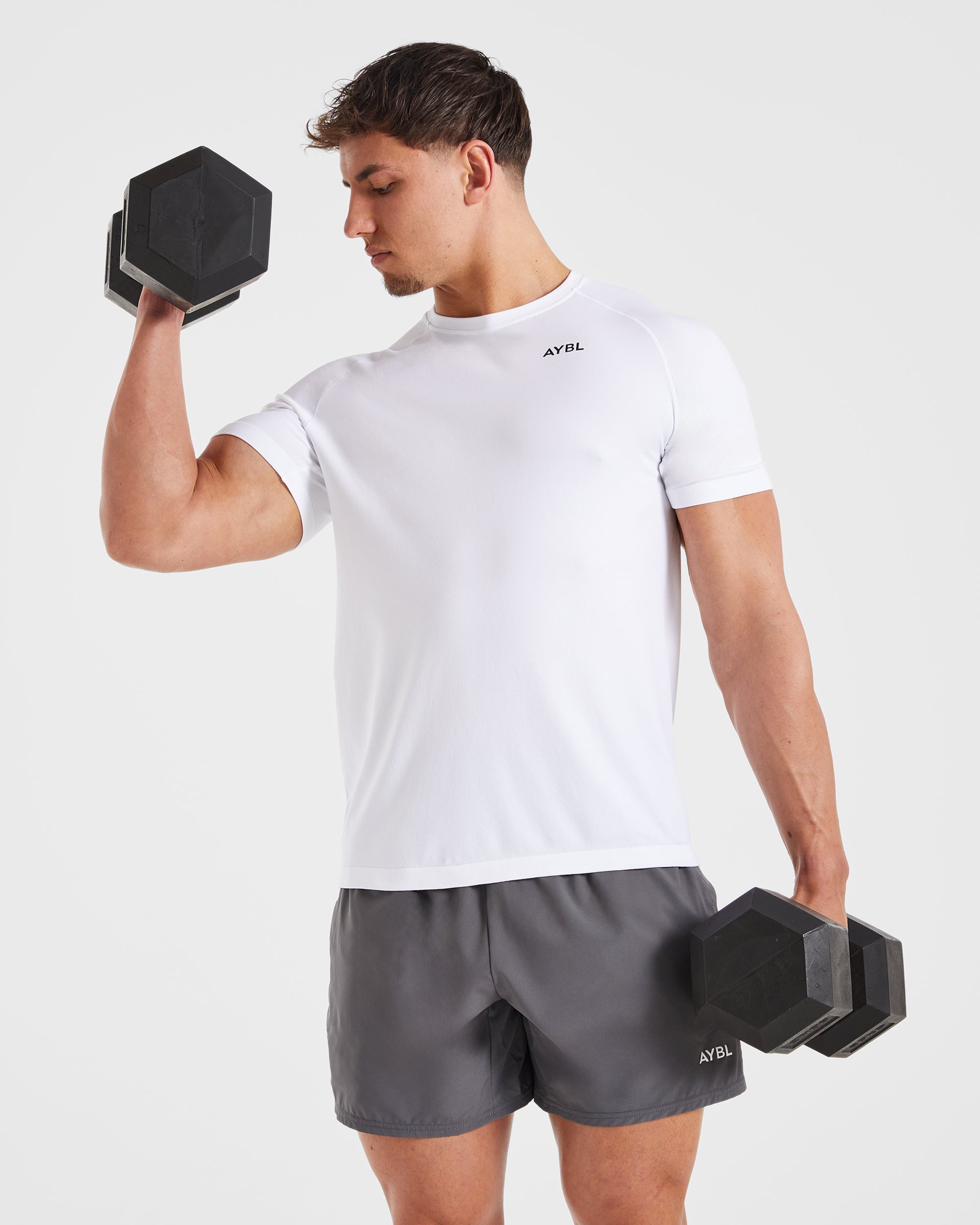 Ascend Seamless T Shirt - Wit