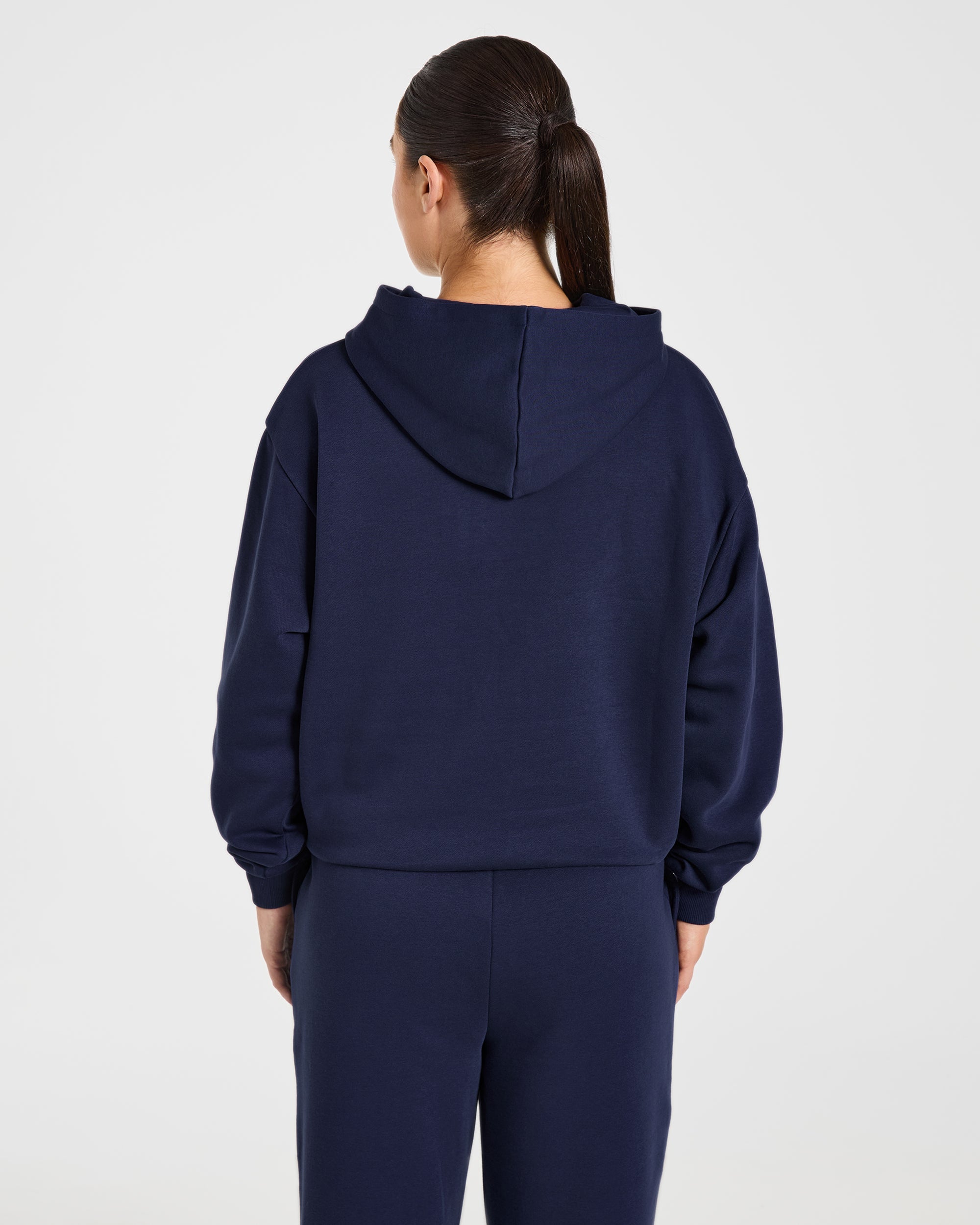 Lifestyle Oversized Hoodie - Navy