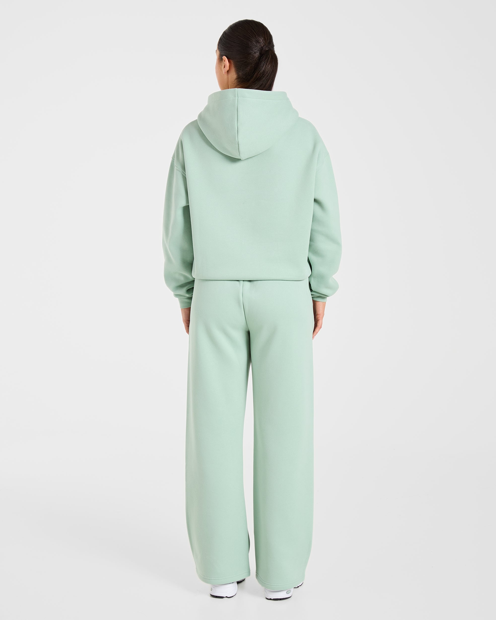 Varsity 2.0 Oversized Straight Leg Joggers - Sage Groen