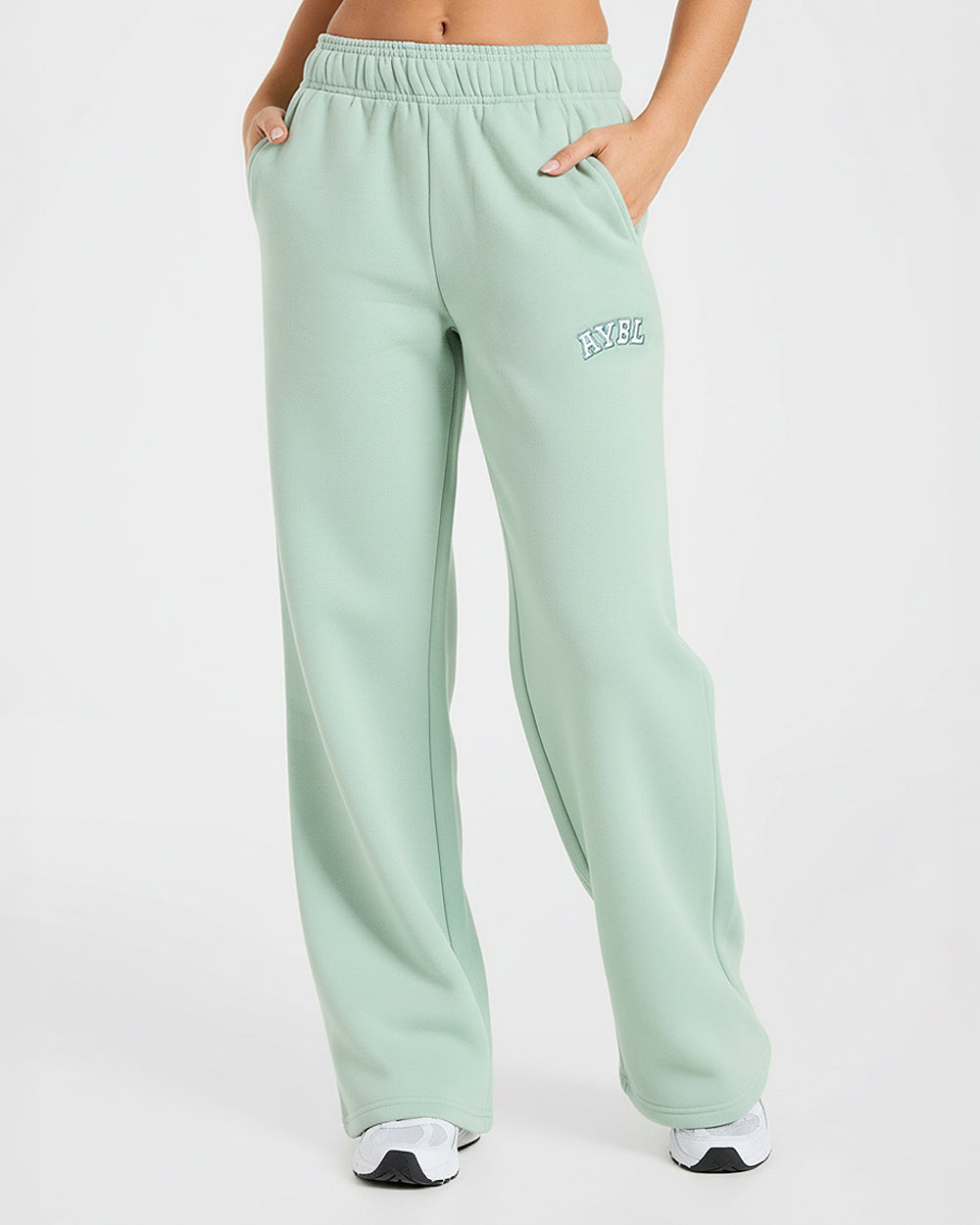 Varsity 2.0 Oversized Straight Leg Joggers - Sage Groen