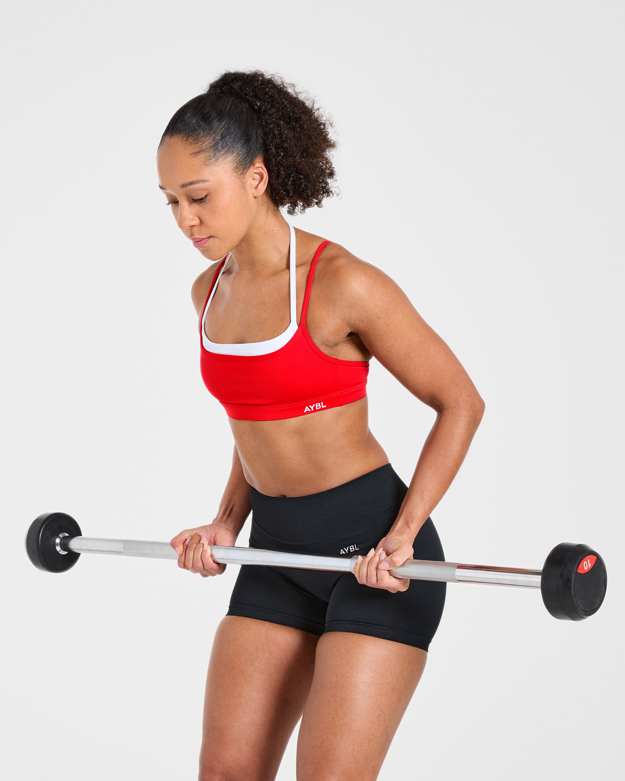 Essential Double Layer Sports Bra - Vibrant Rood