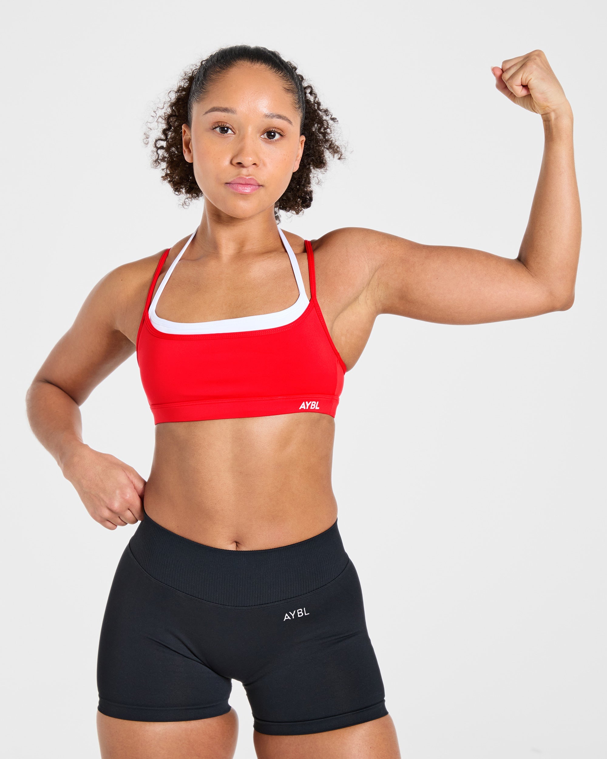 Essential Double Layer Sports Bra - Vibrant Rood